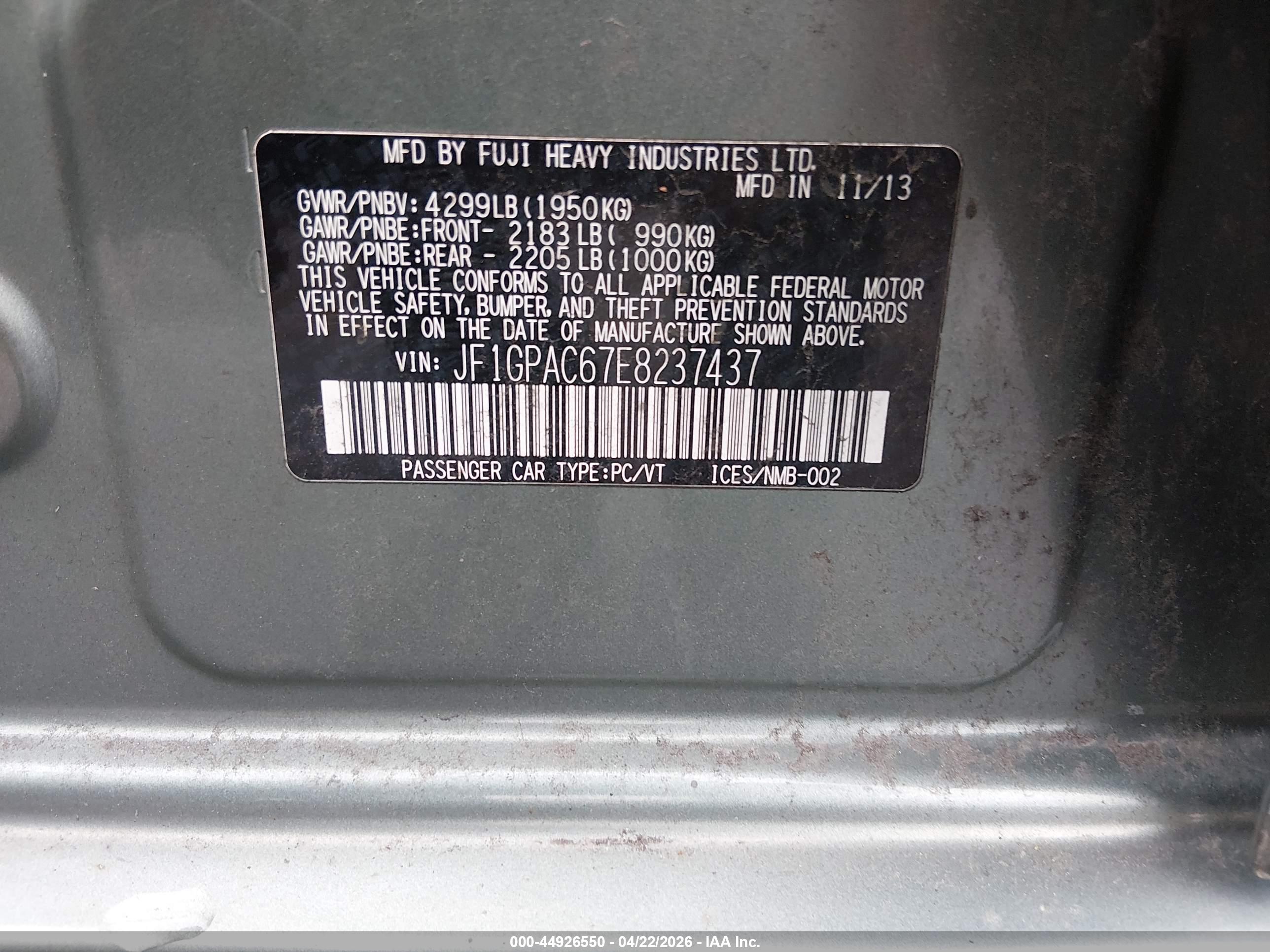 SUBARU IMPREZA image 9