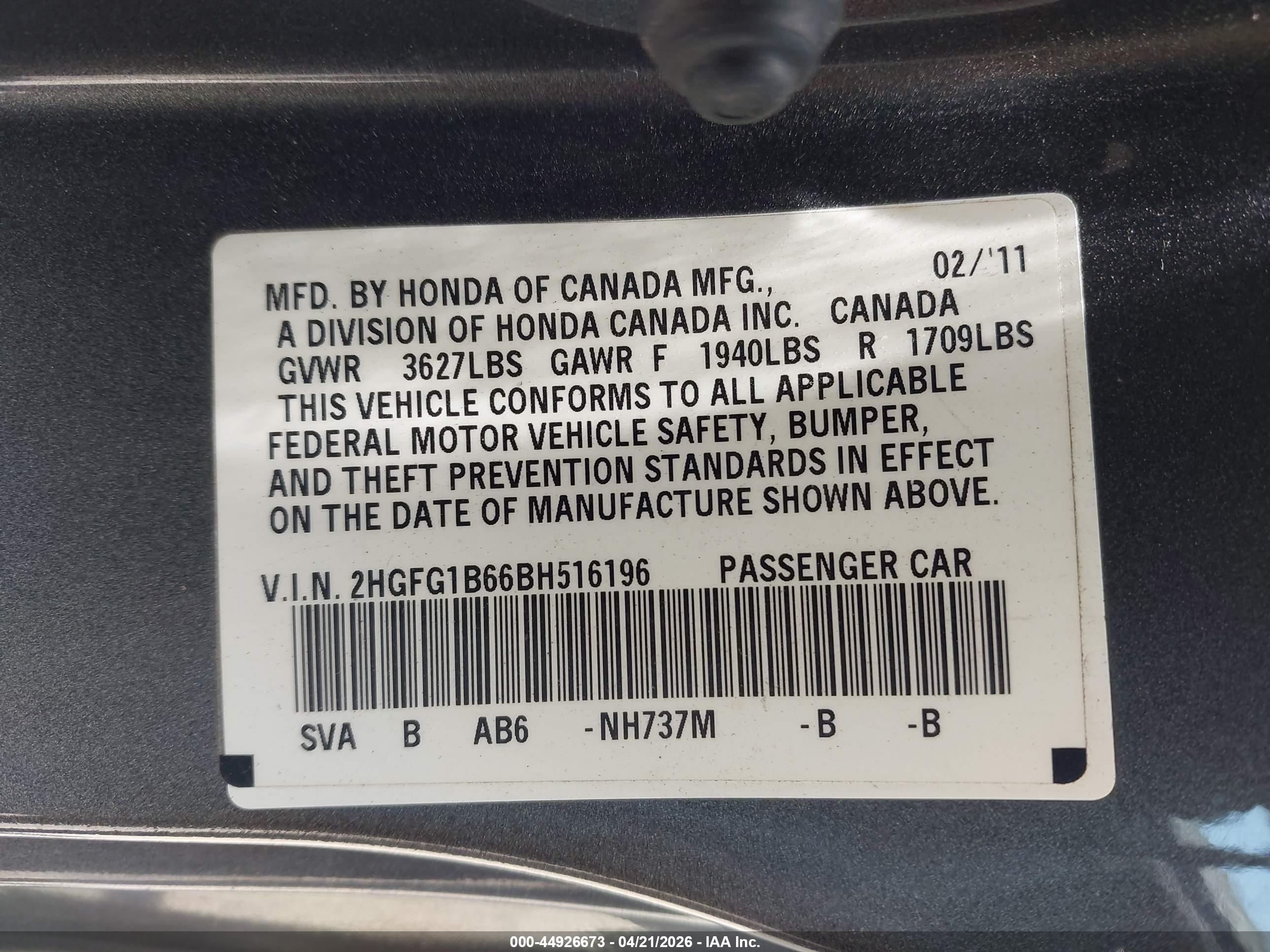 HONDA CIVIC image 9