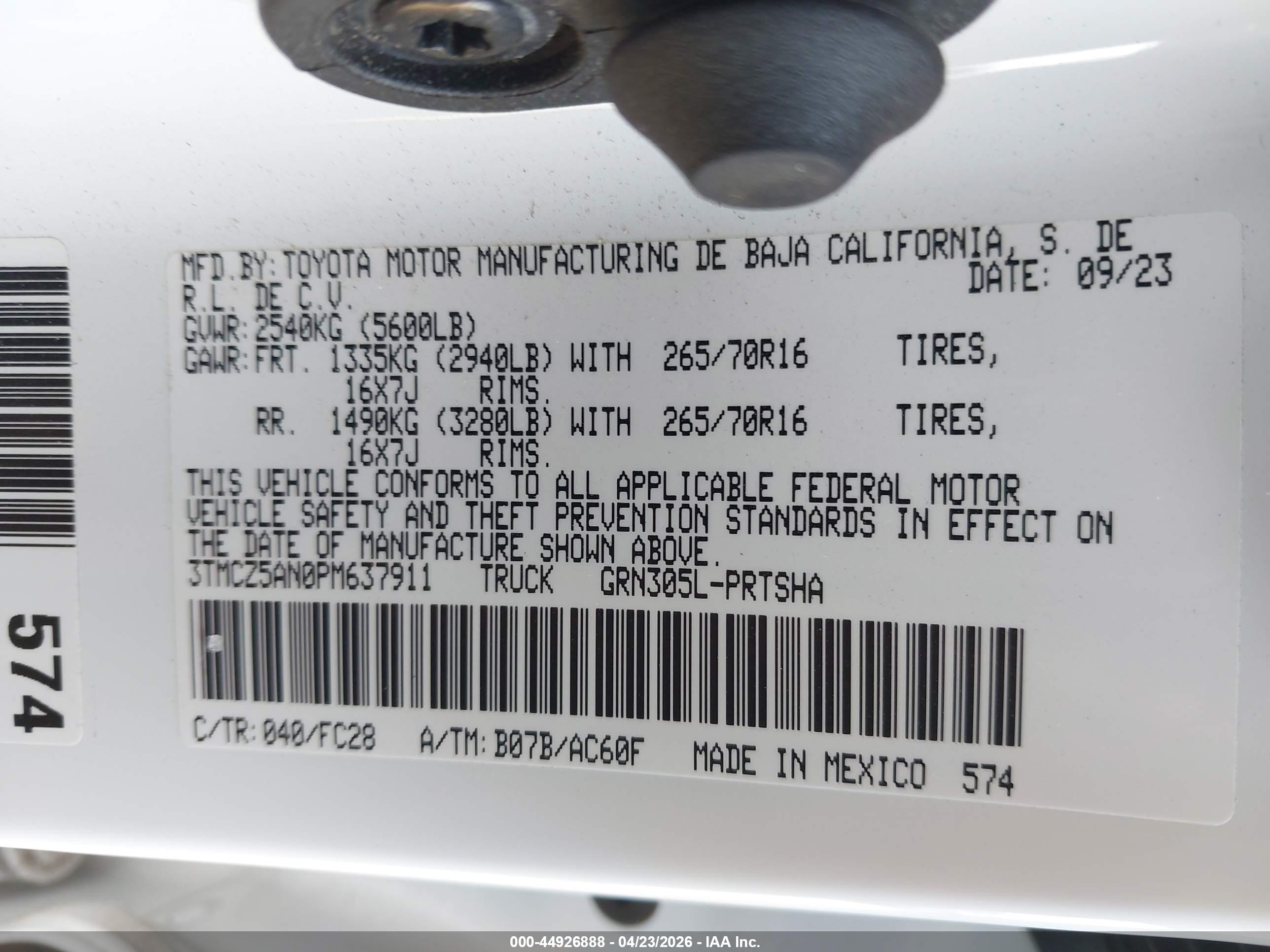 TOYOTA TACOMA image 9