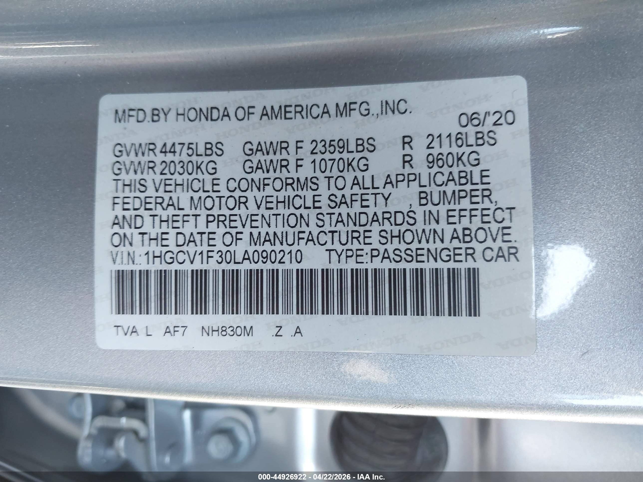 HONDA ACCORD image 9