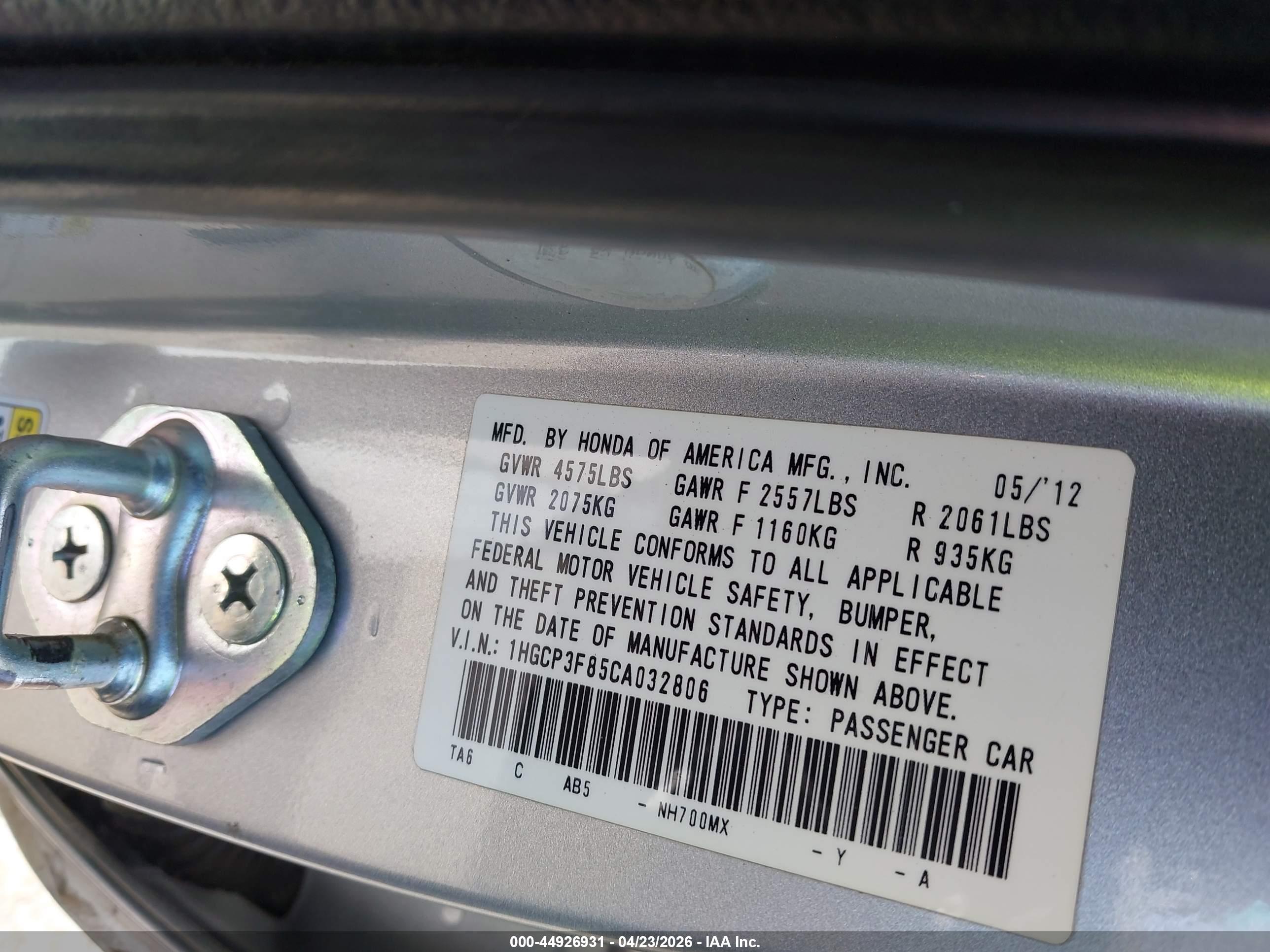 HONDA ACCORD image 9