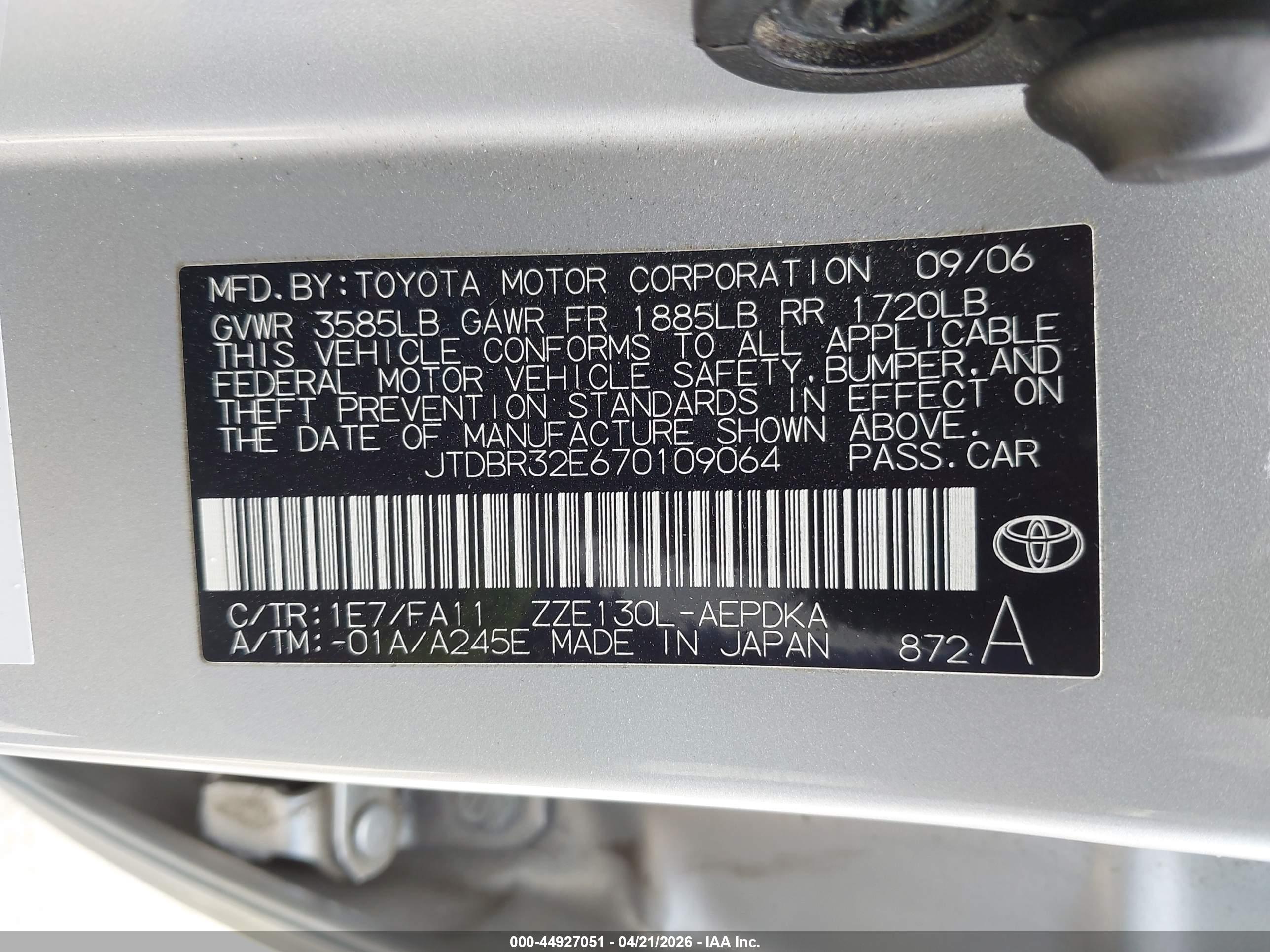 TOYOTA COROLLA image 9