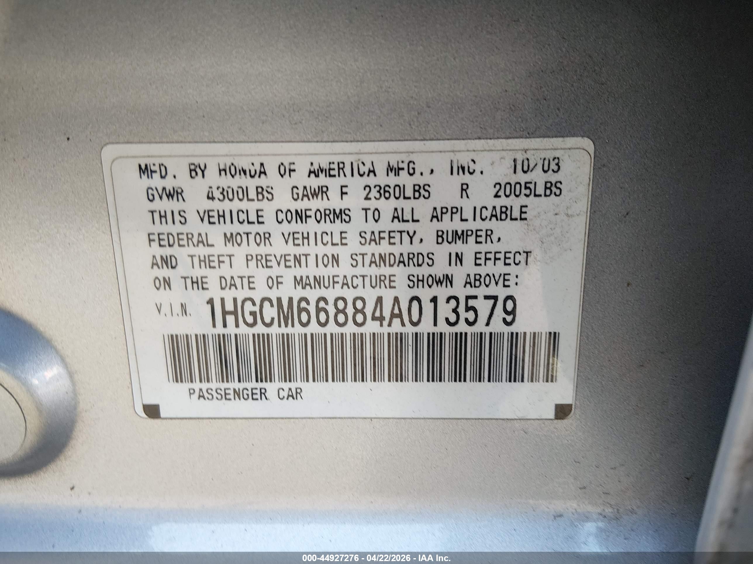 HONDA ACCORD image 9
