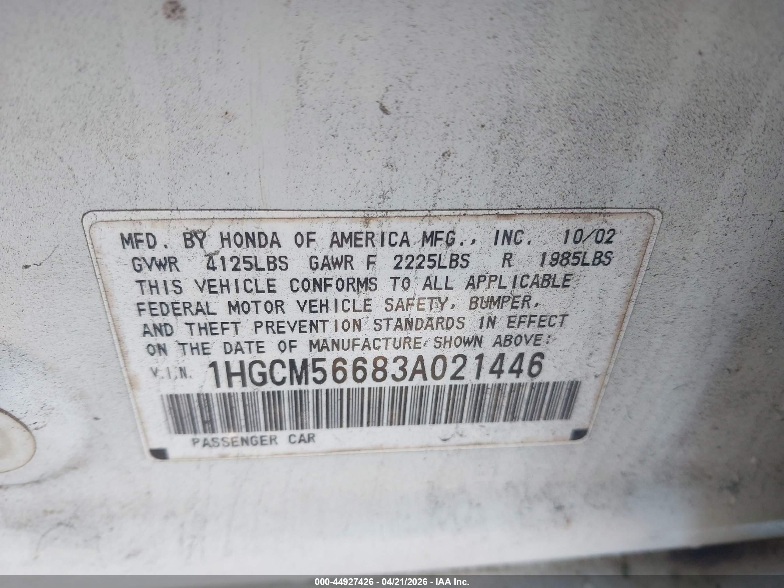 HONDA ACCORD image 9
