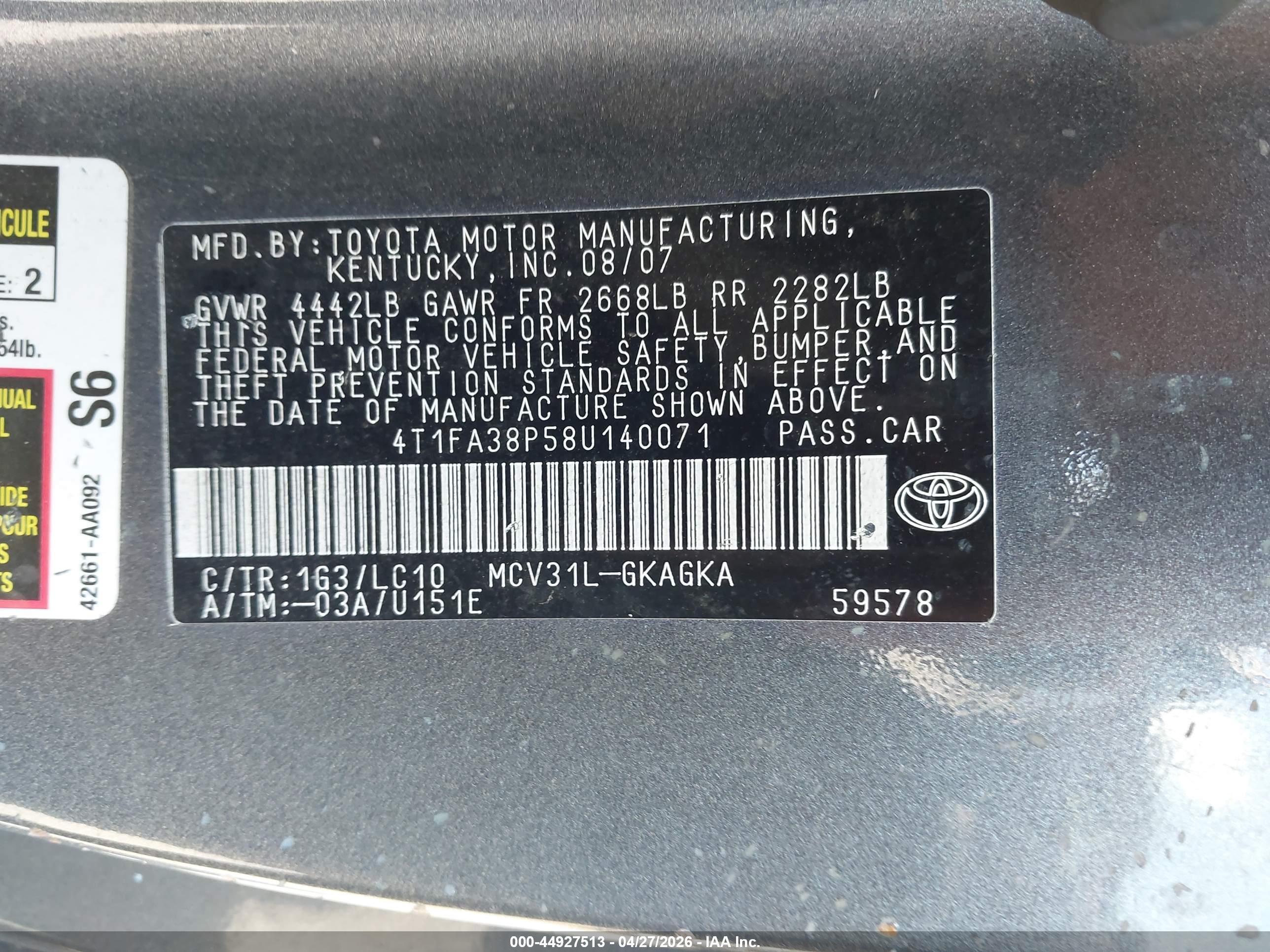 TOYOTA CAMRY image 9