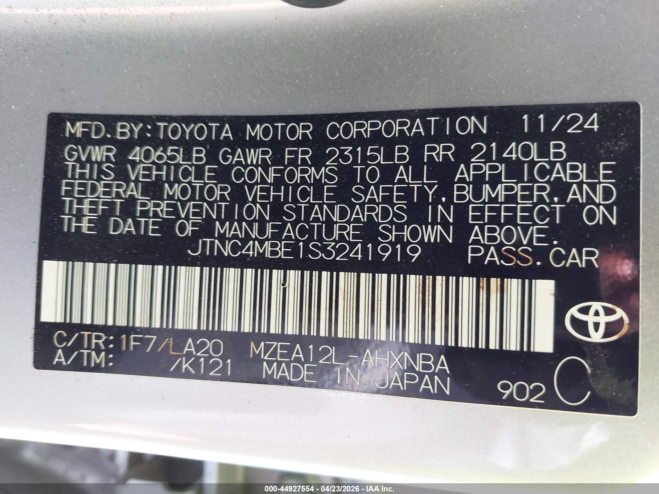 TOYOTA COROLLA image 9