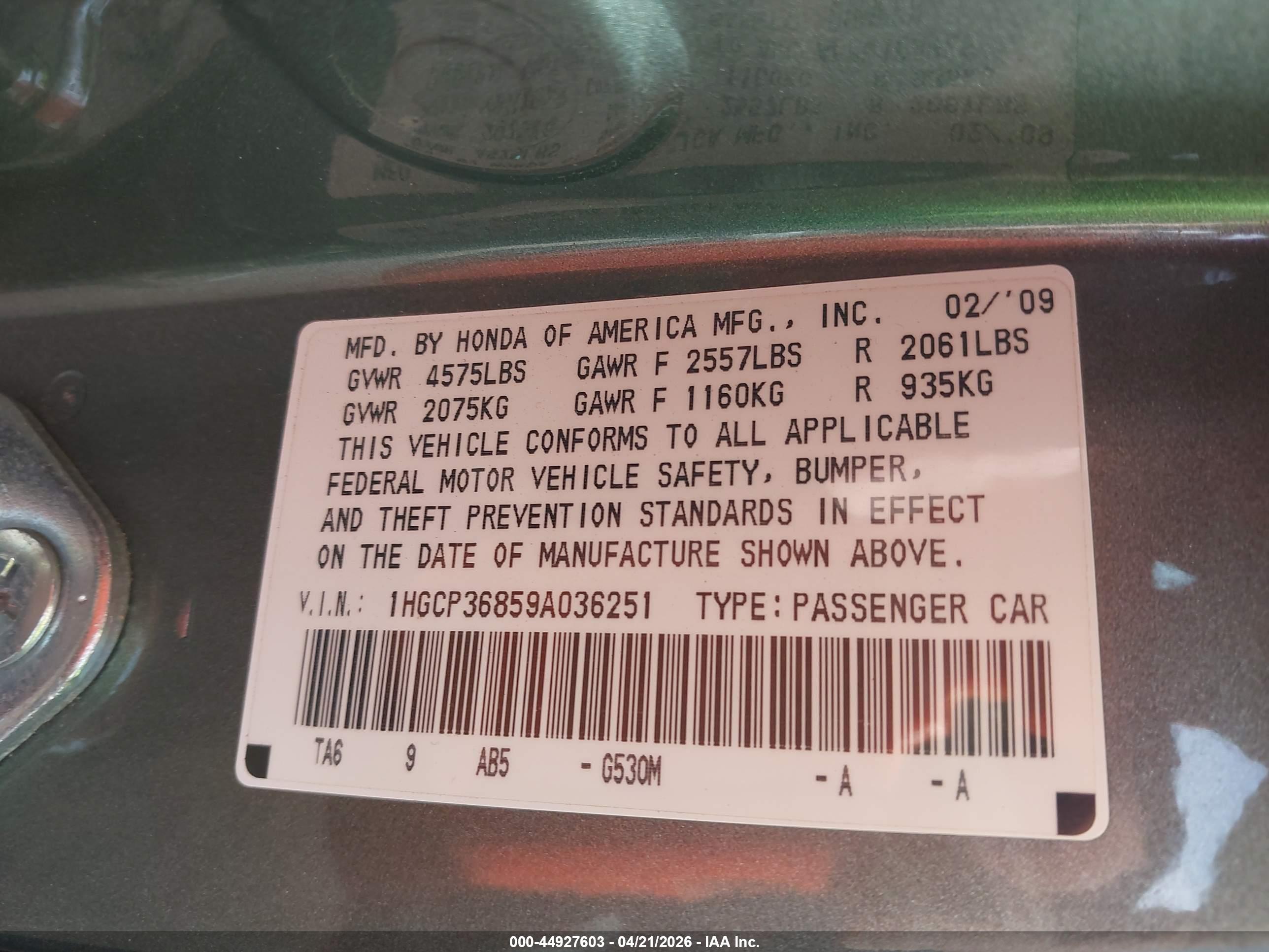 HONDA ACCORD image 9