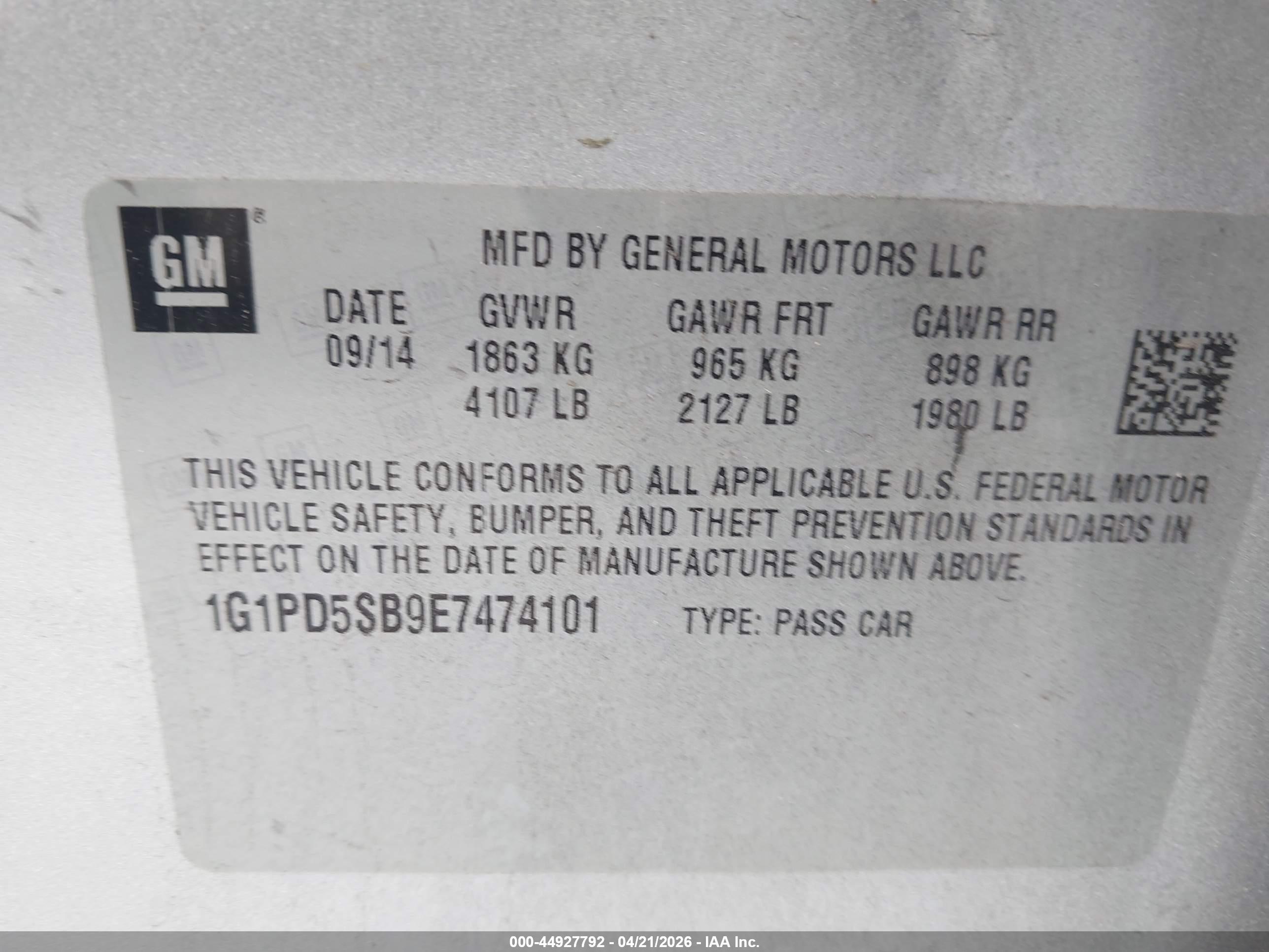 CHEVROLET CRUZE image 9