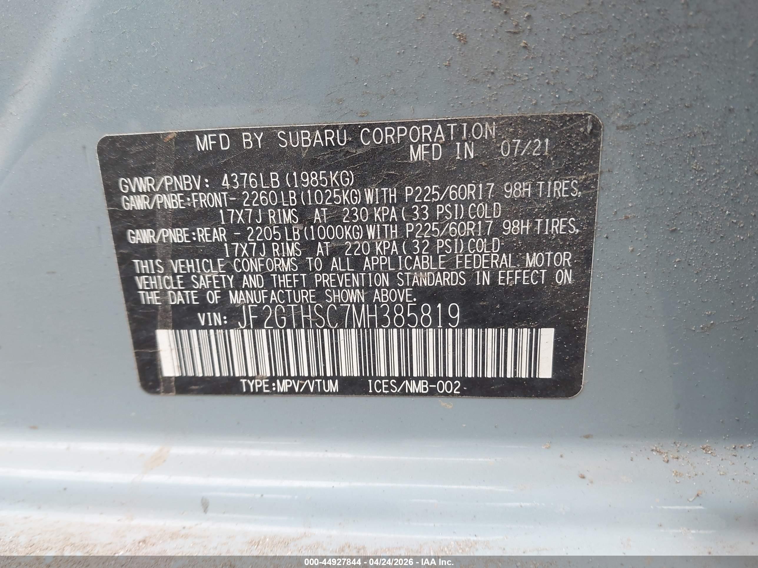 SUBARU CROSSTREK image 9