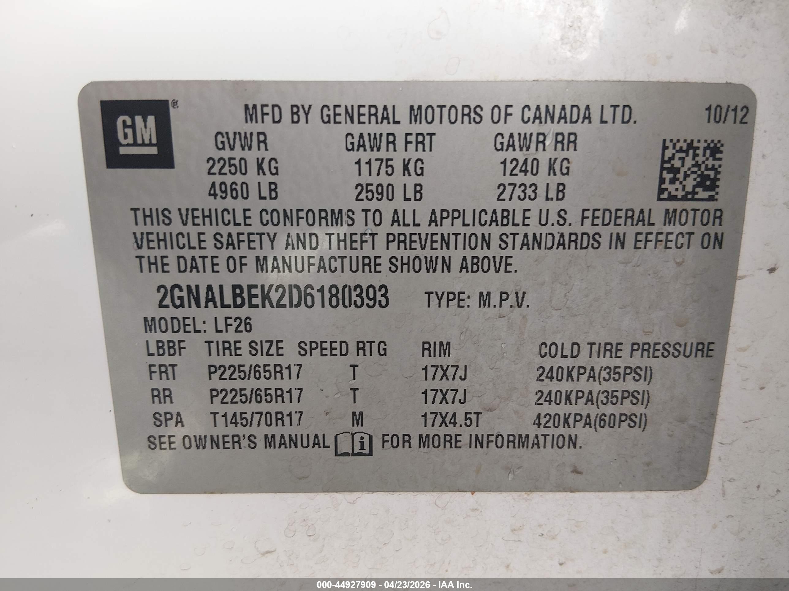 CHEVROLET EQUINOX image 9