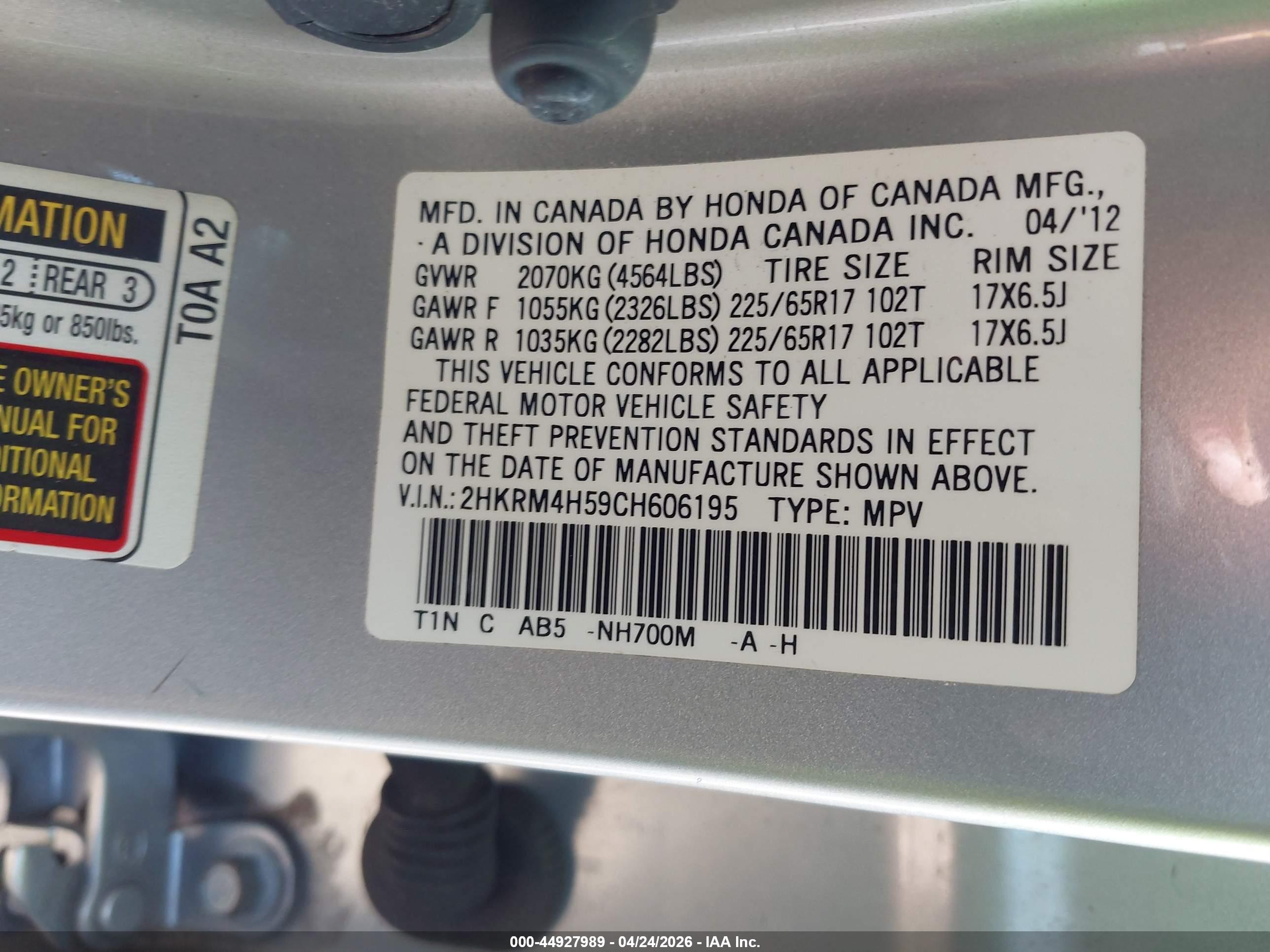 HONDA CR-V image 9