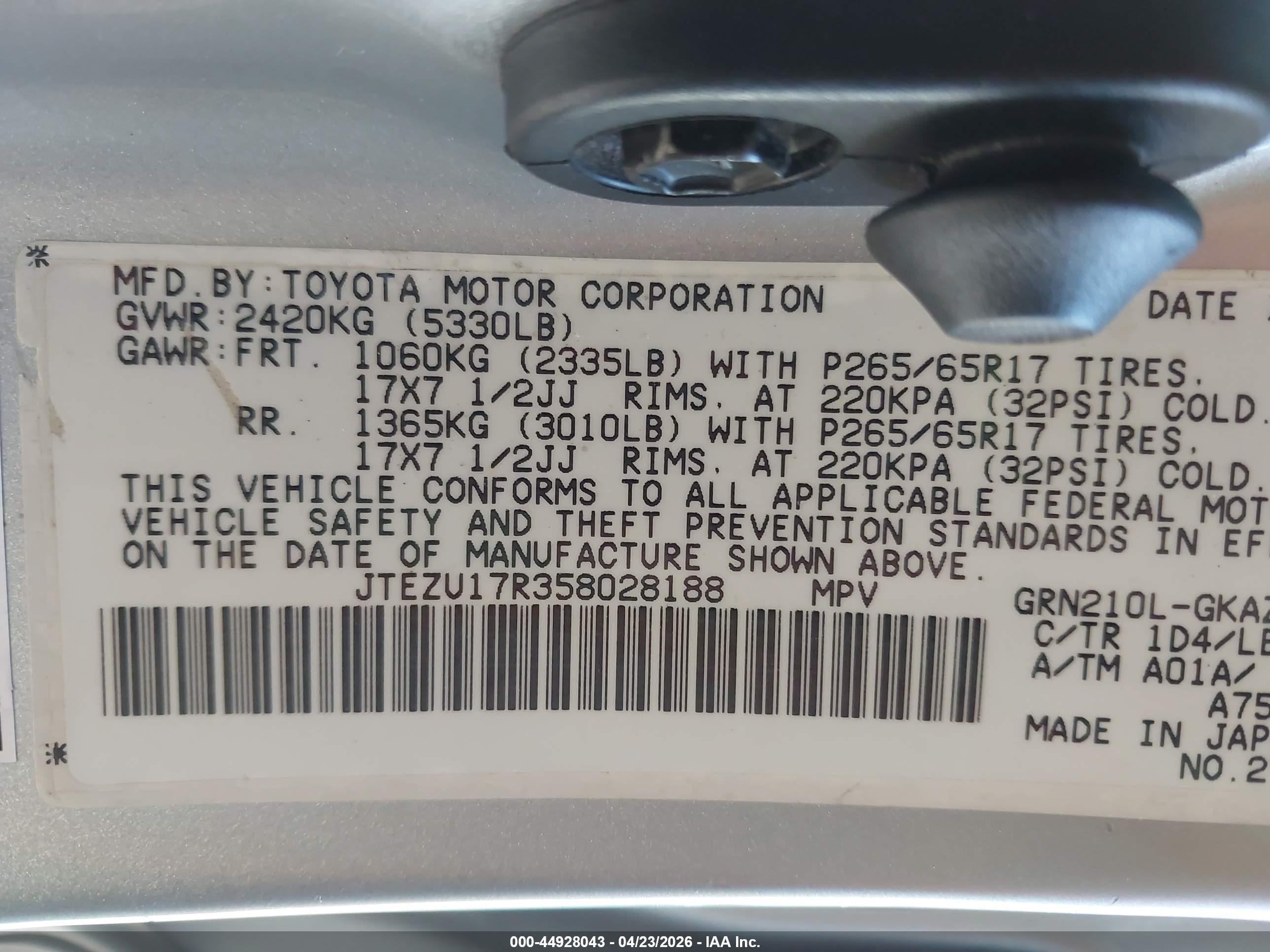 TOYOTA 4RUNNER image 9