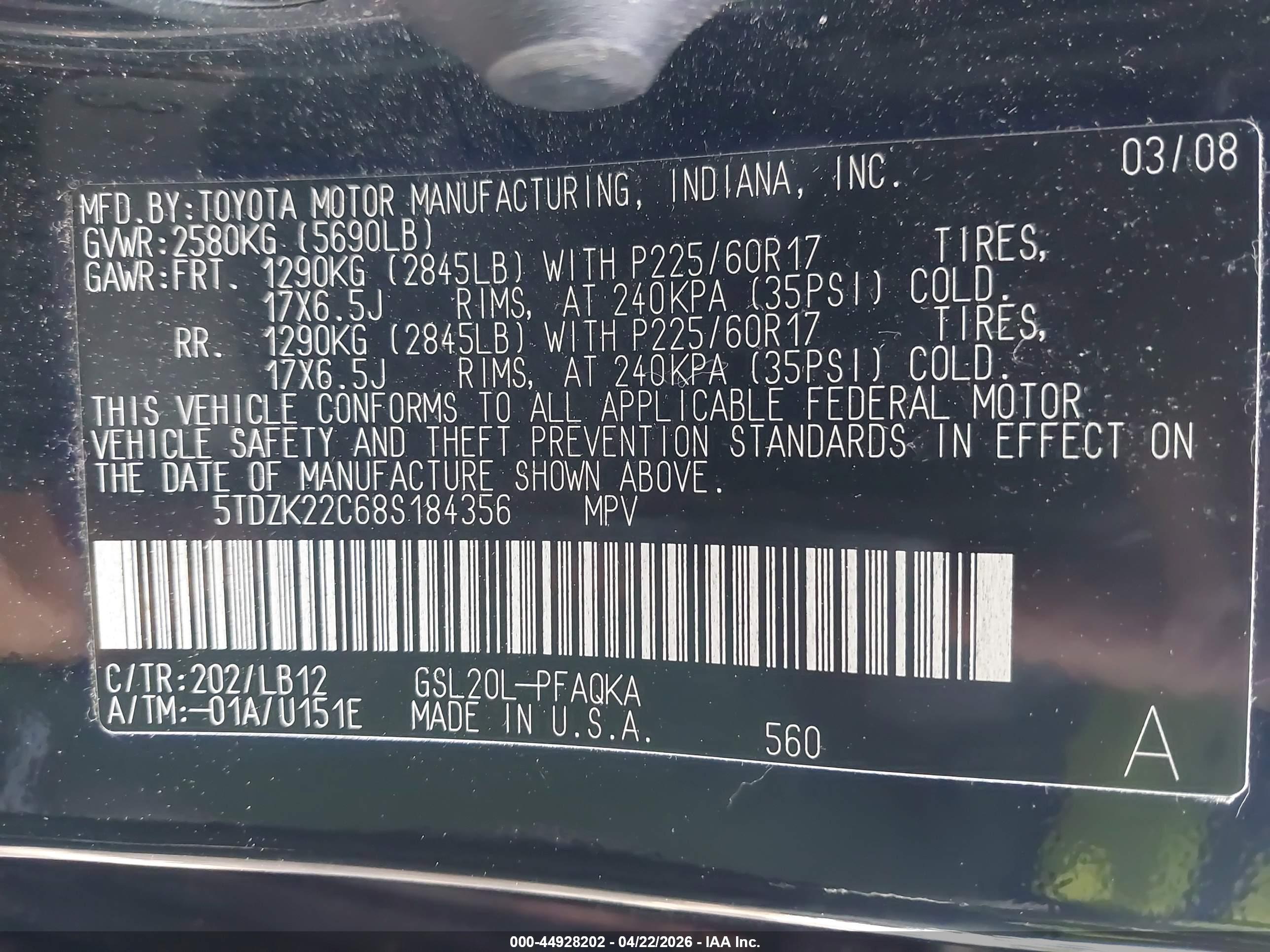 TOYOTA SIENNA image 9