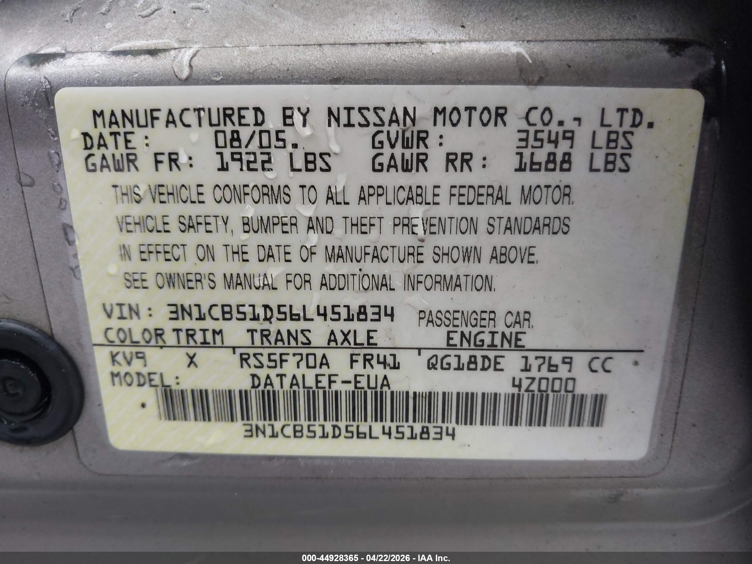 NISSAN SENTRA image 9