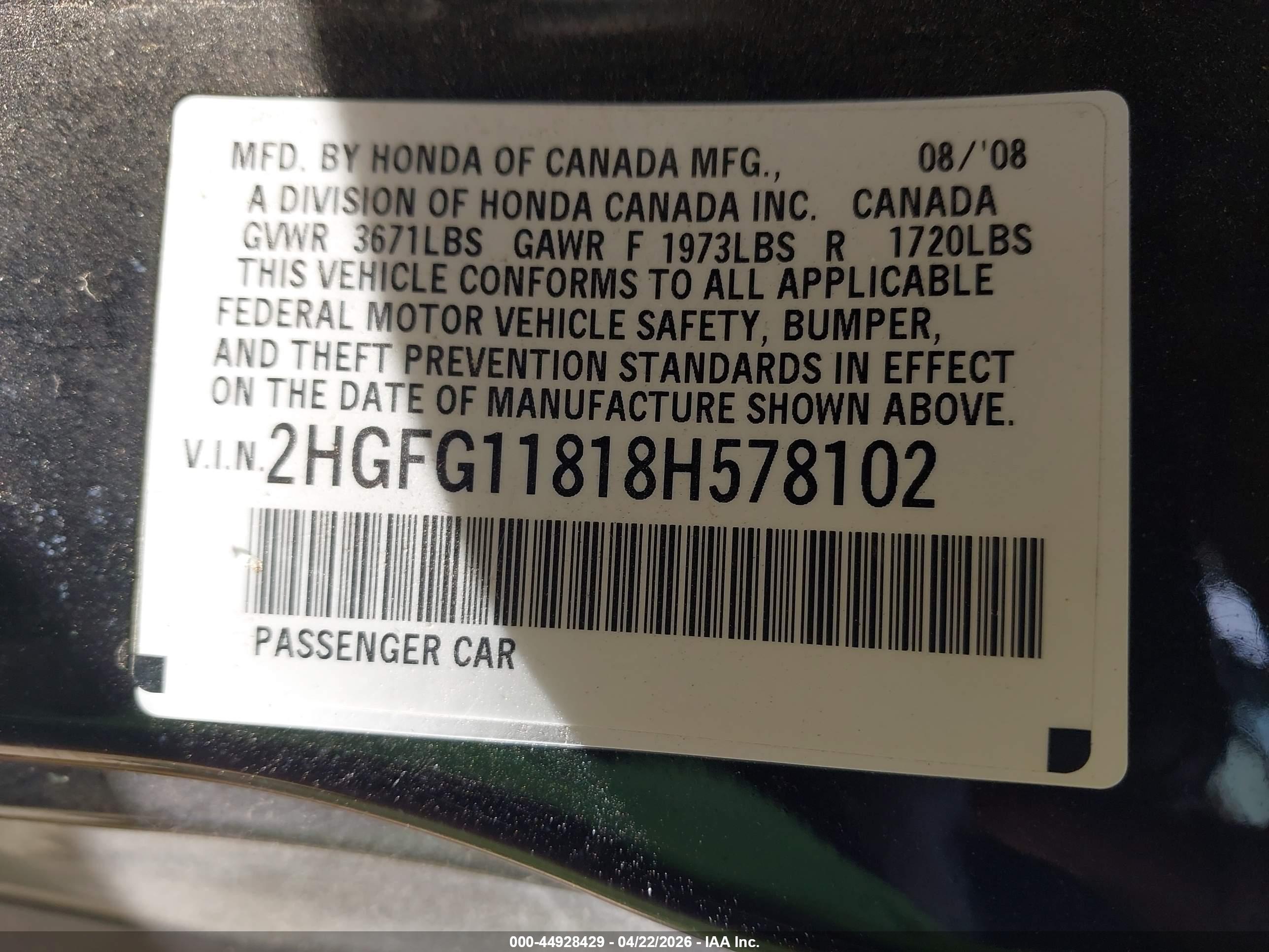 HONDA CIVIC image 9