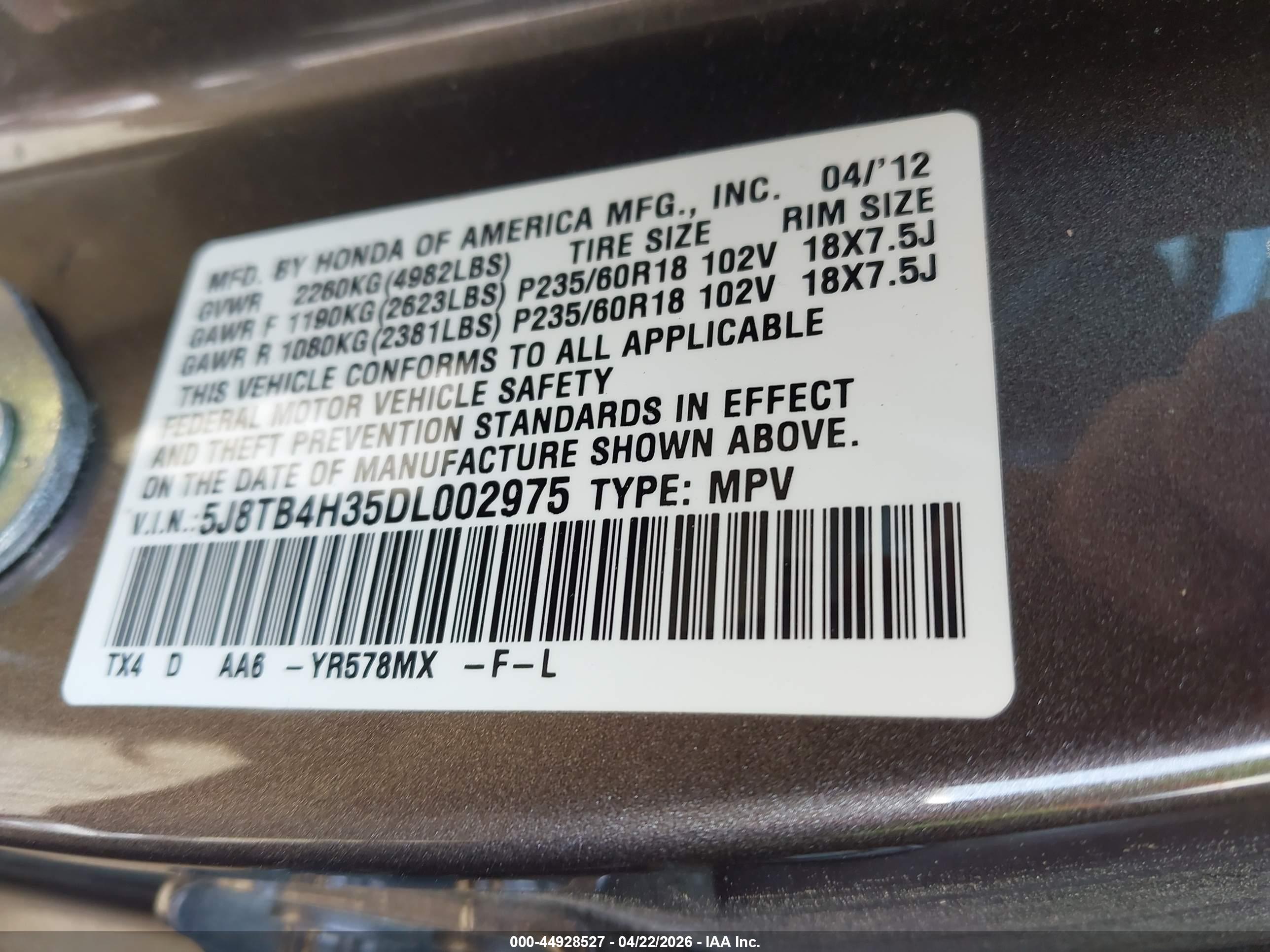 ACURA RDX image 9