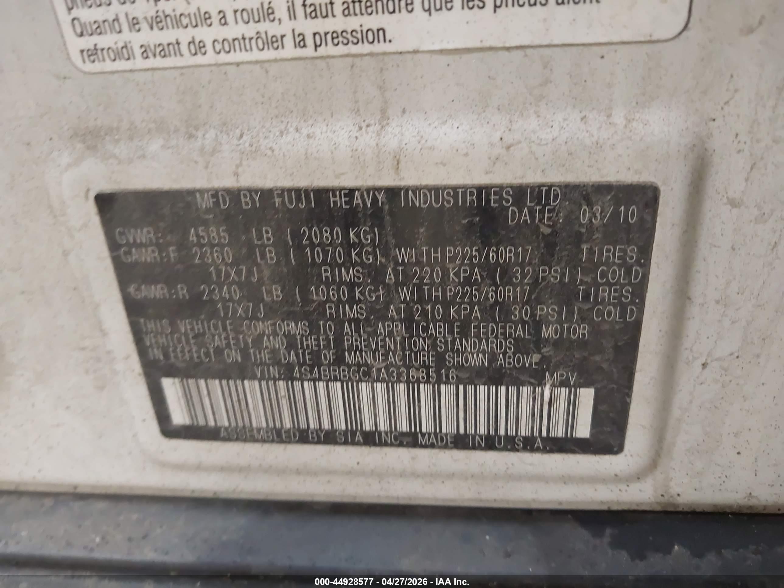 SUBARU OUTBACK image 9
