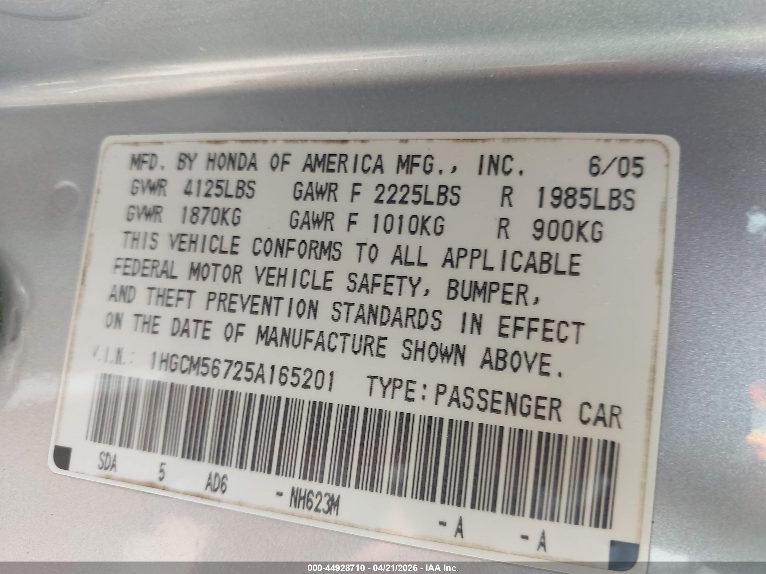 HONDA ACCORD image 9