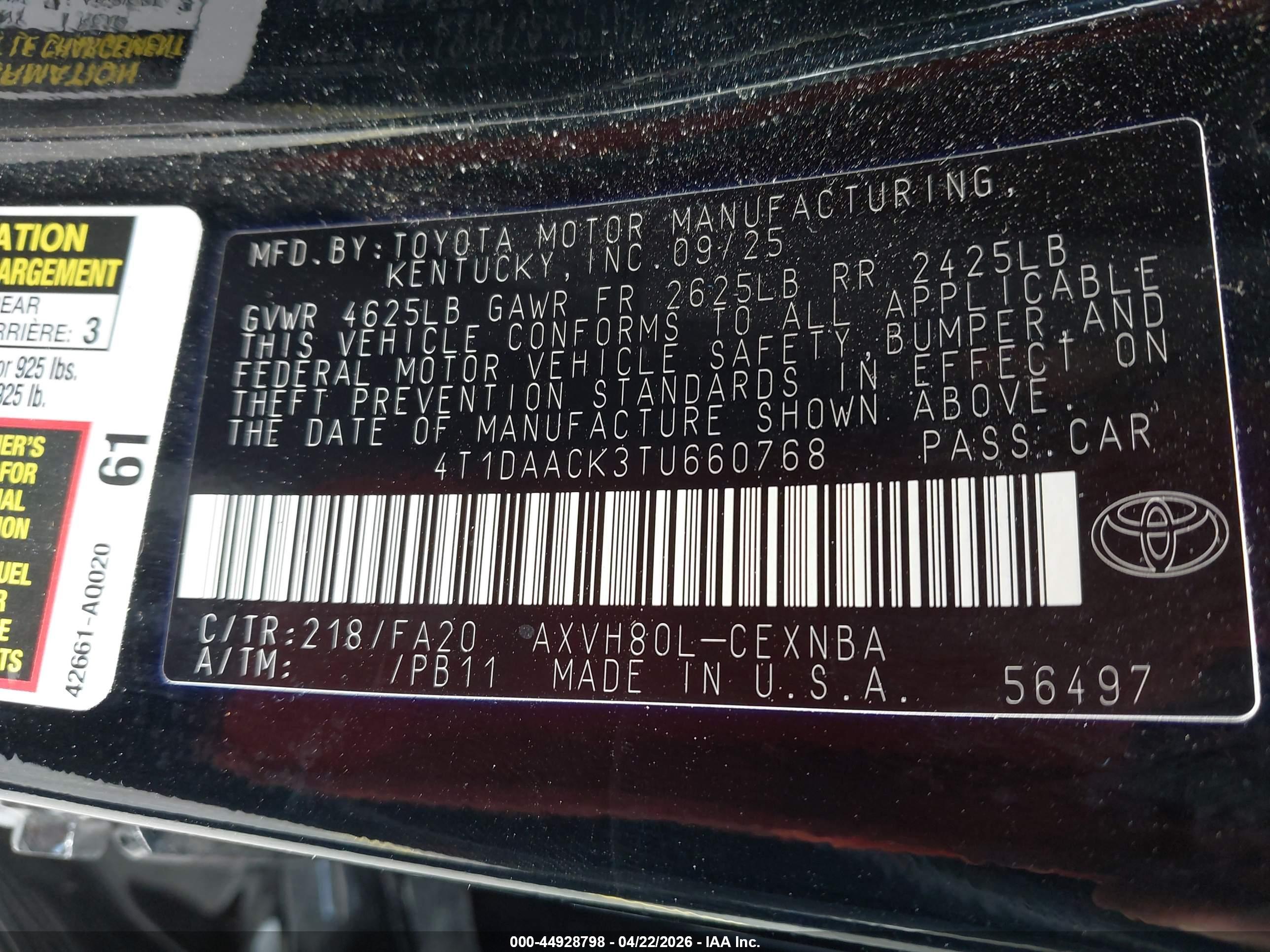 TOYOTA CAMRY image 9