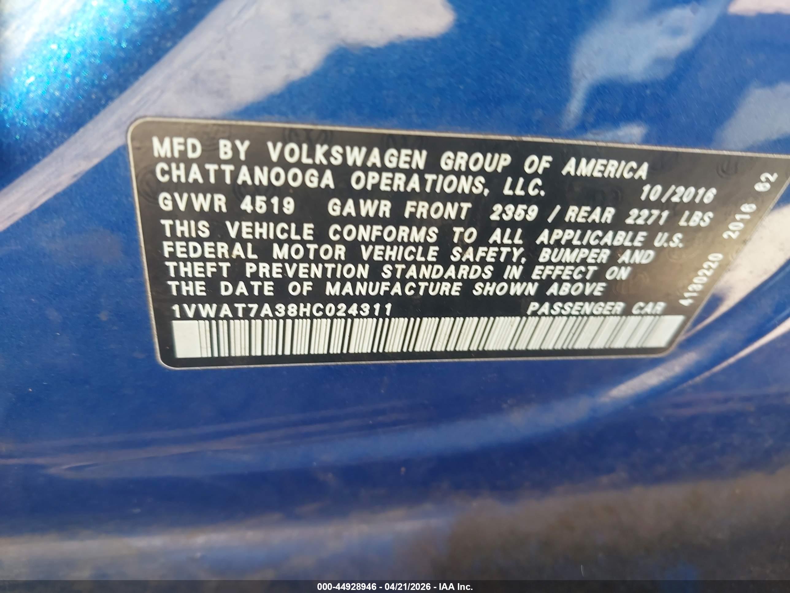 VOLKSWAGEN PASSAT image 9