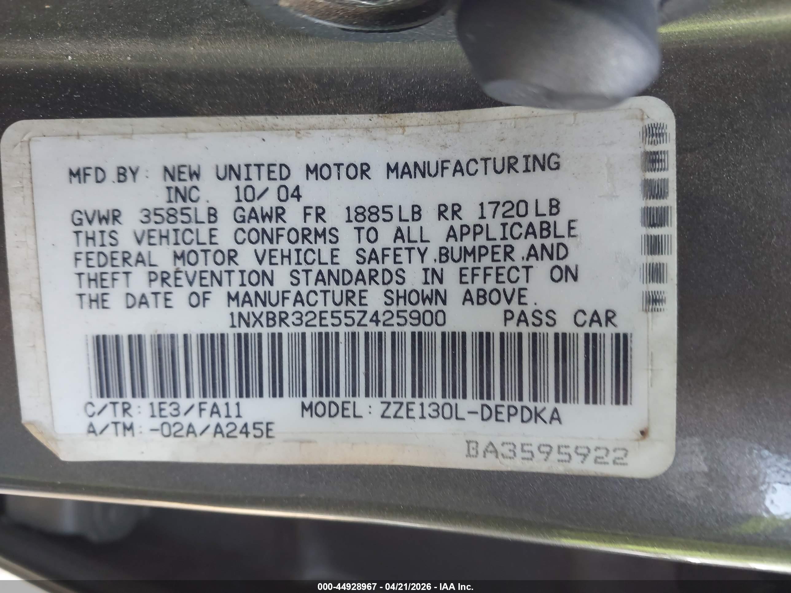 TOYOTA COROLLA image 9