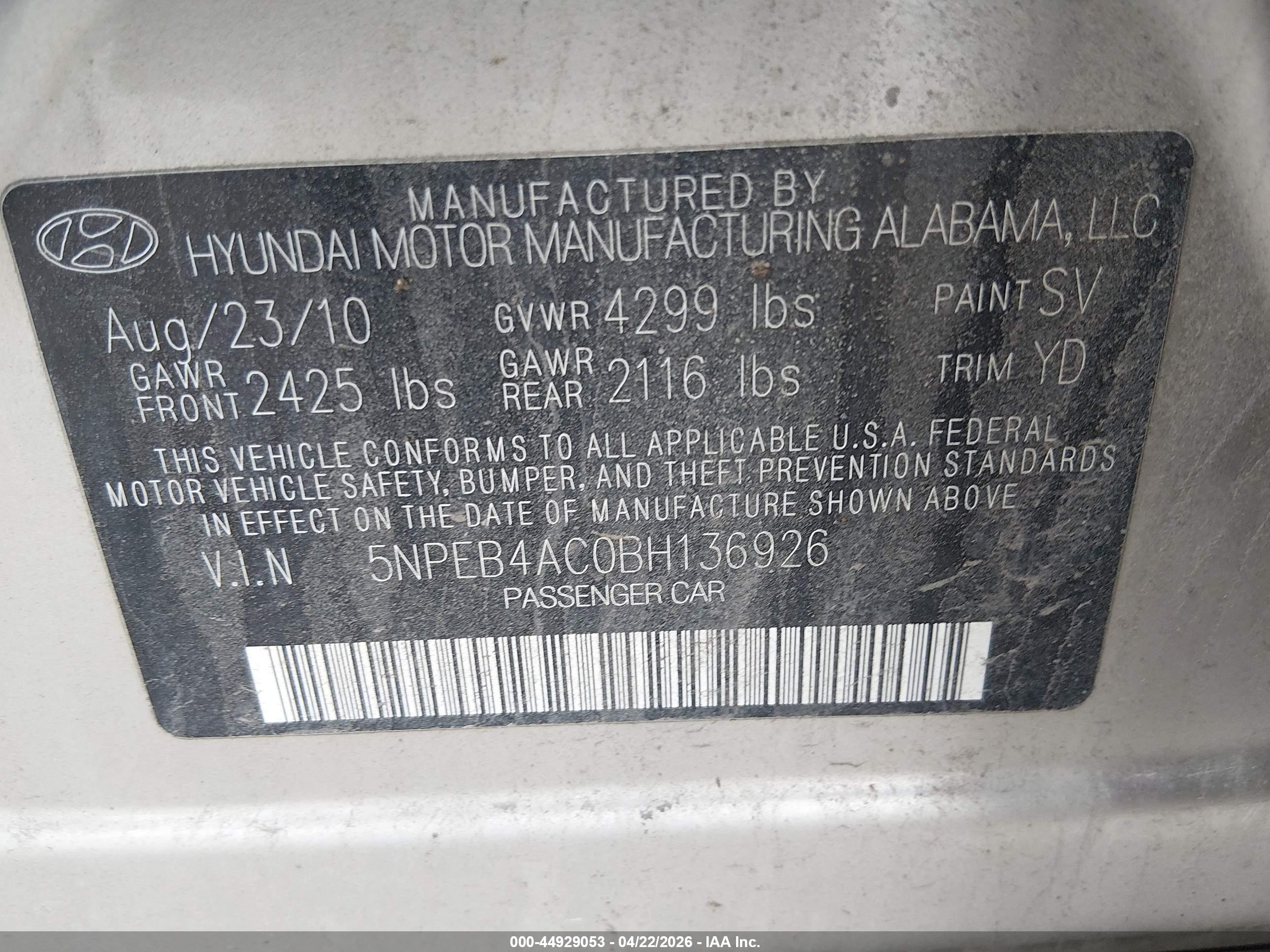 HYUNDAI SONATA image 9