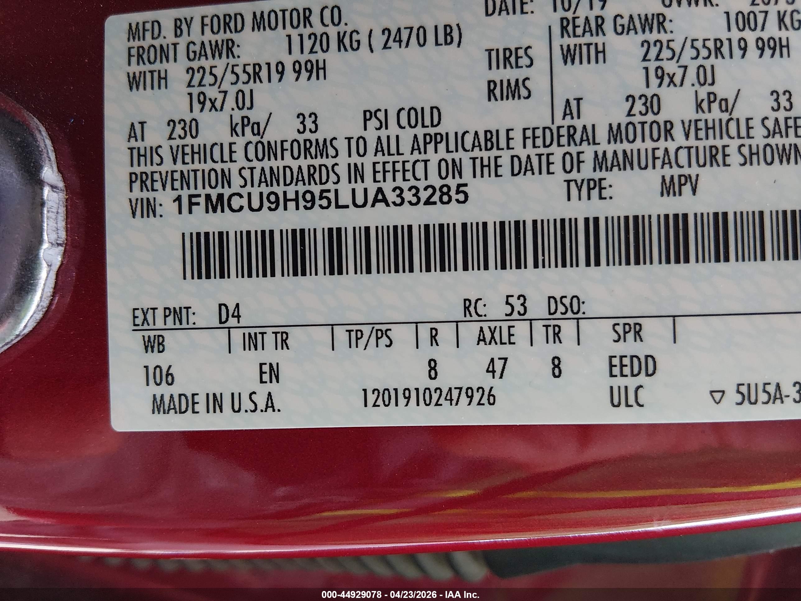 FORD ESCAPE image 9