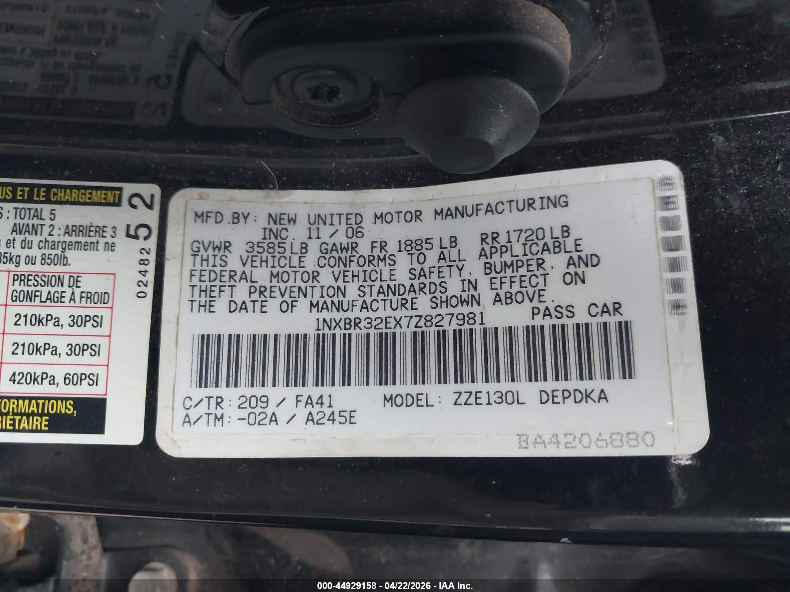 TOYOTA COROLLA image 9