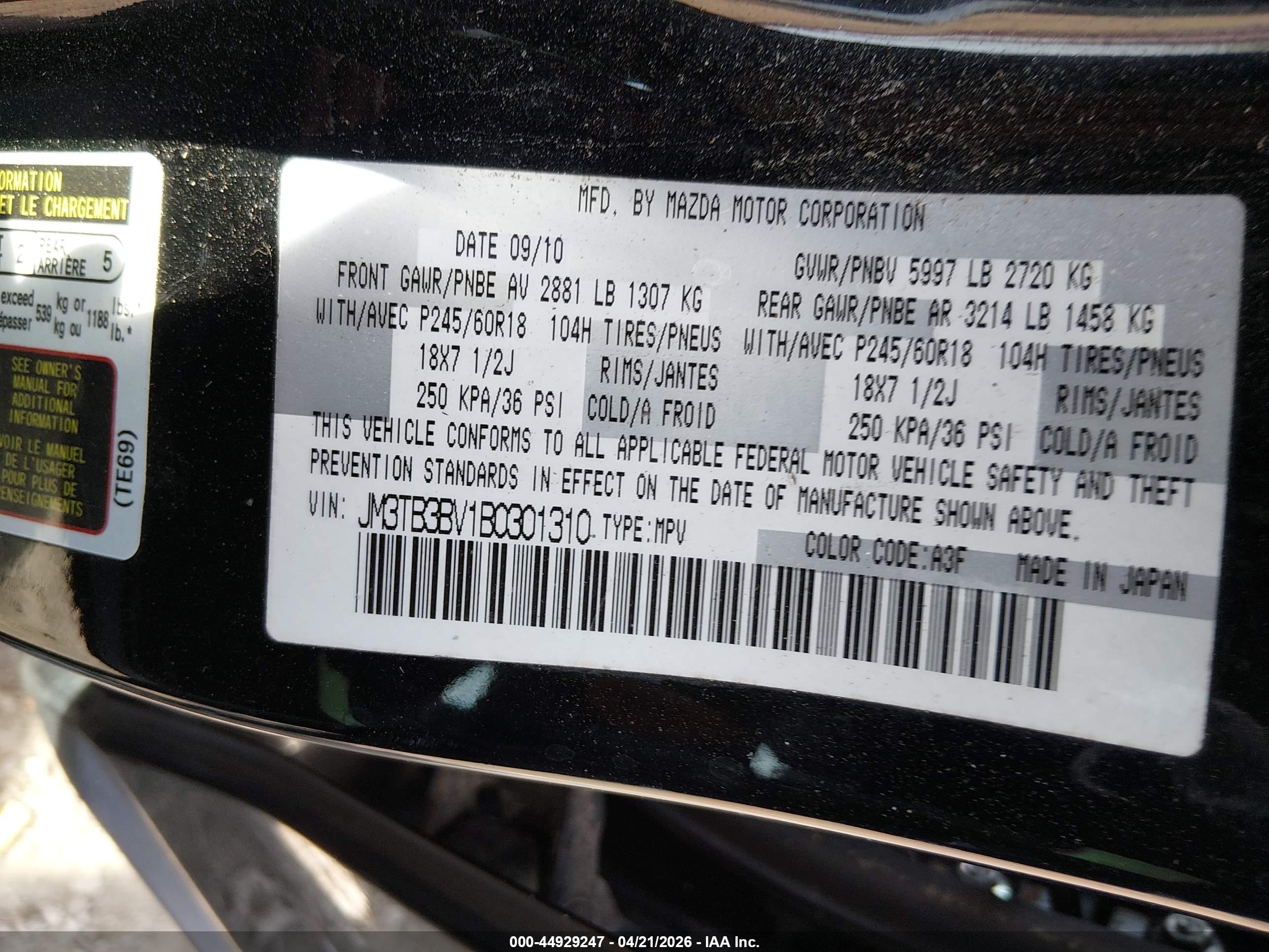MAZDA CX-9 image 9