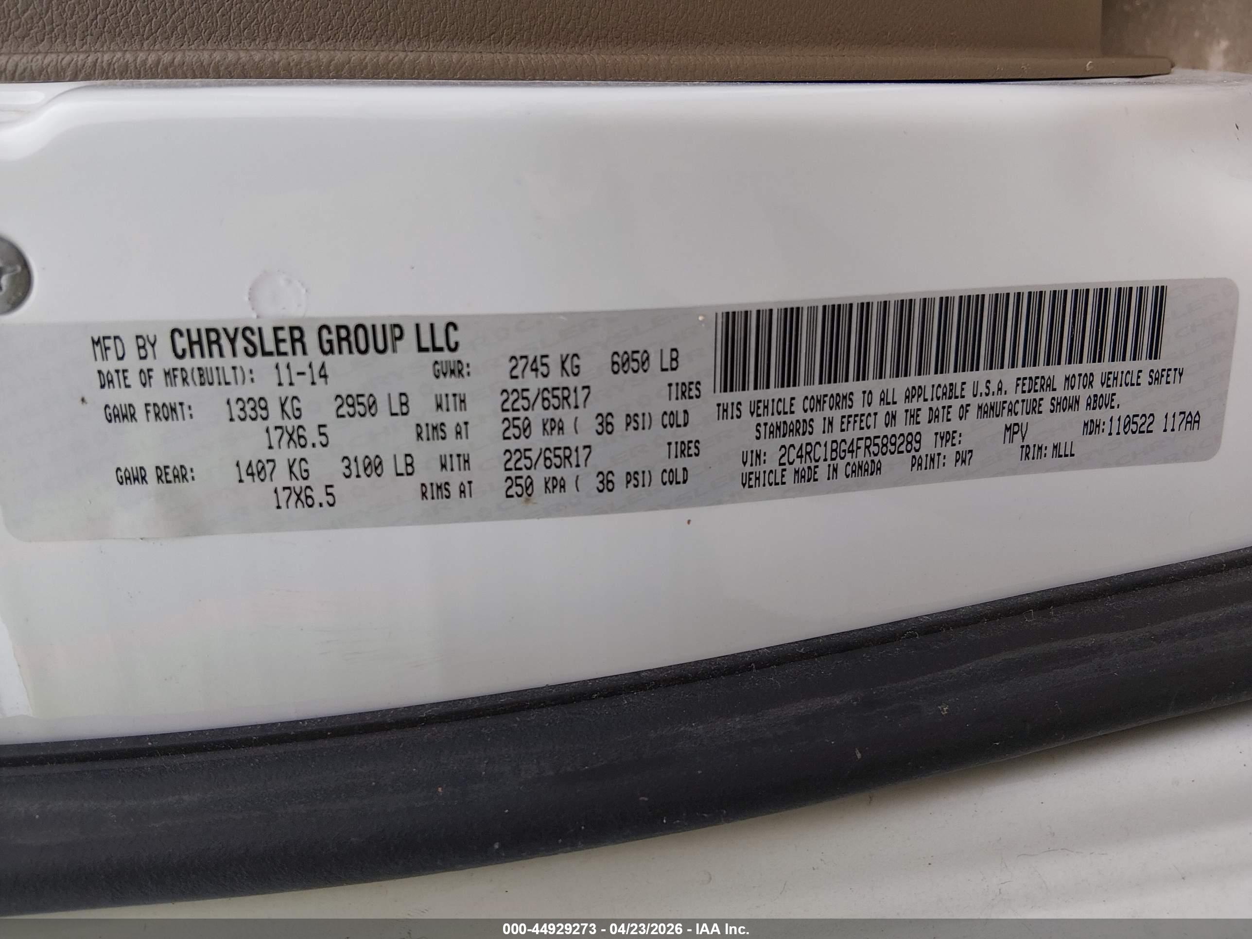 CHRYSLER TOWN image 9