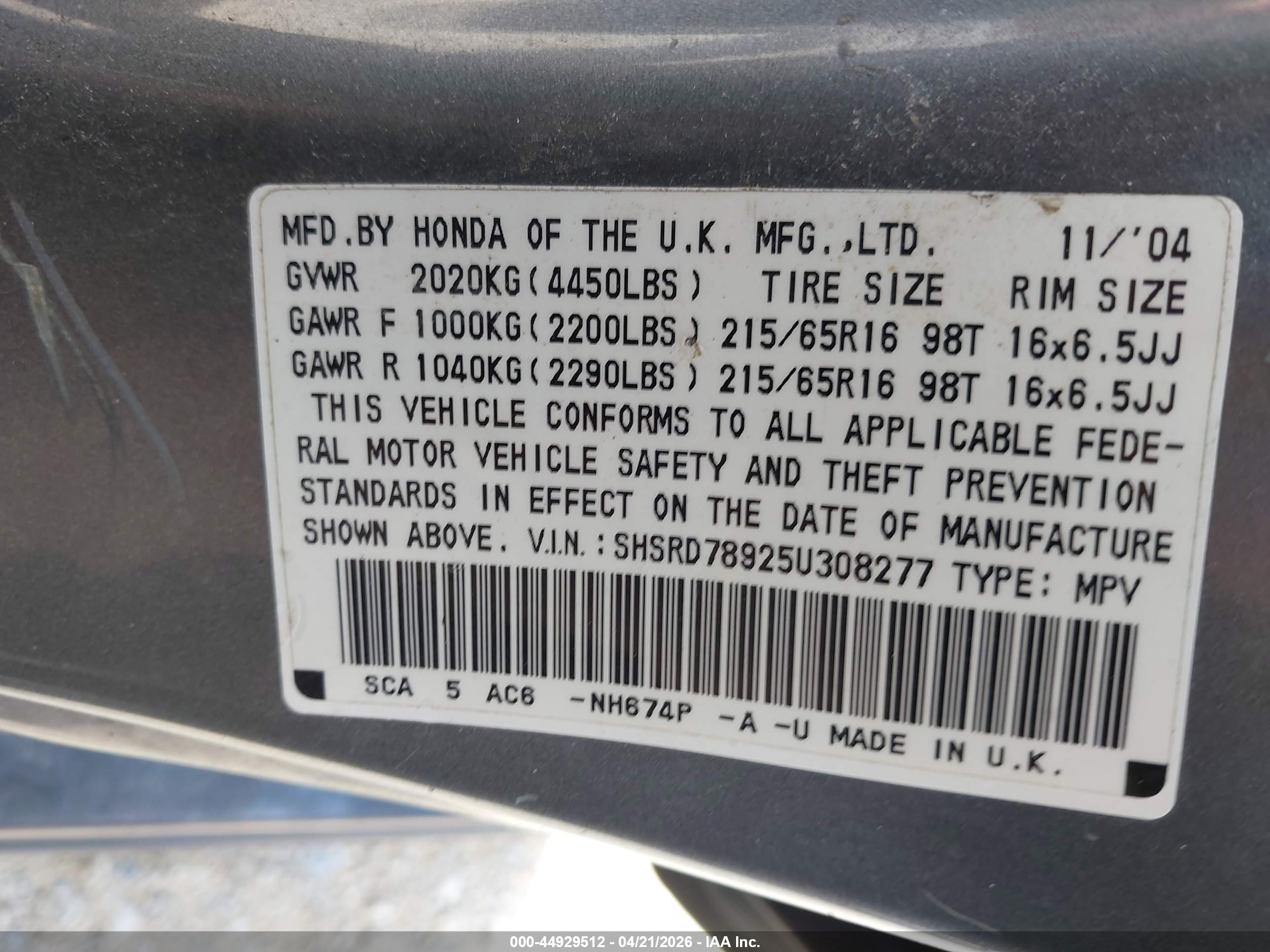 HONDA CR-V image 9
