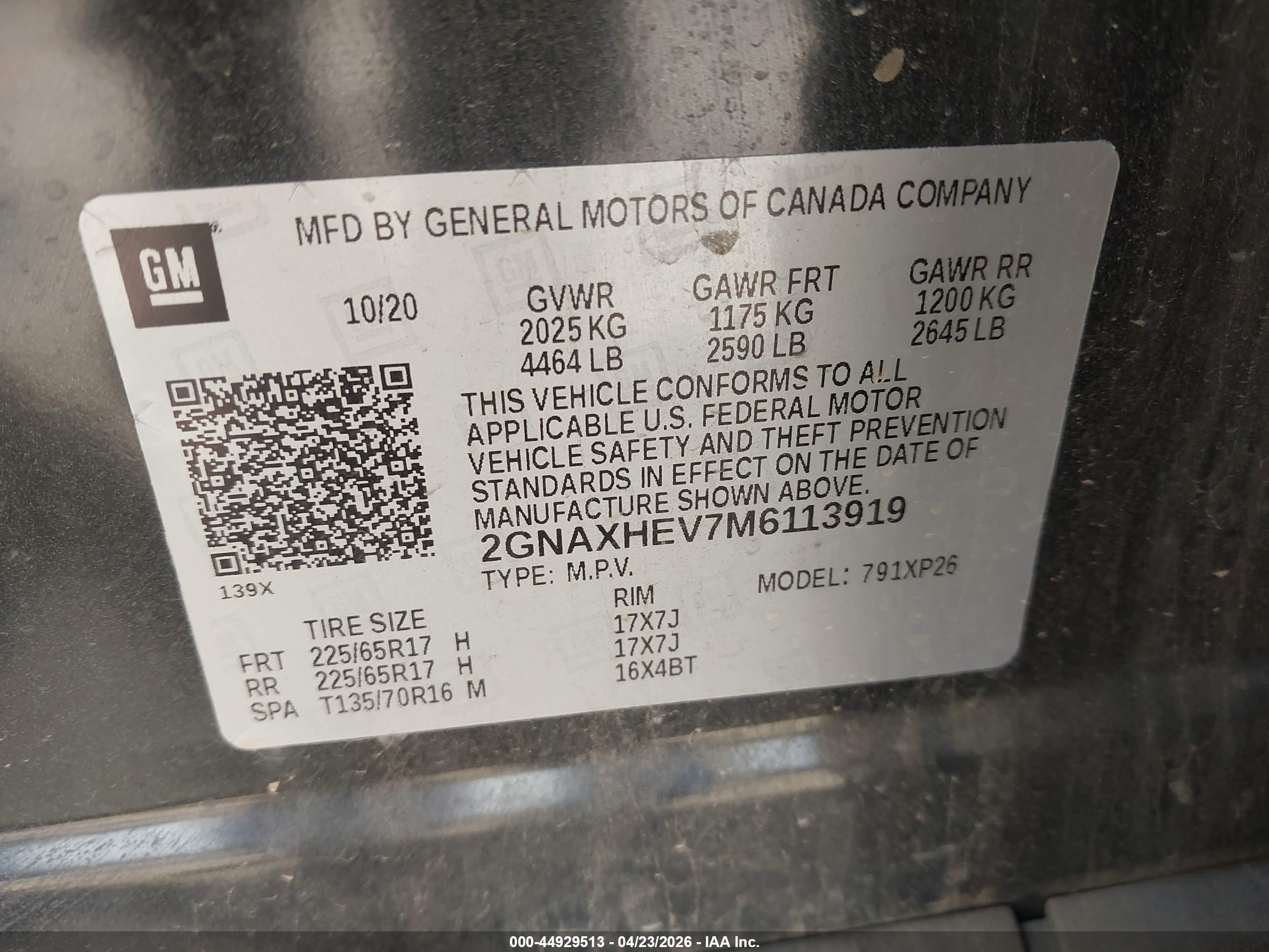 CHEVROLET EQUINOX image 9