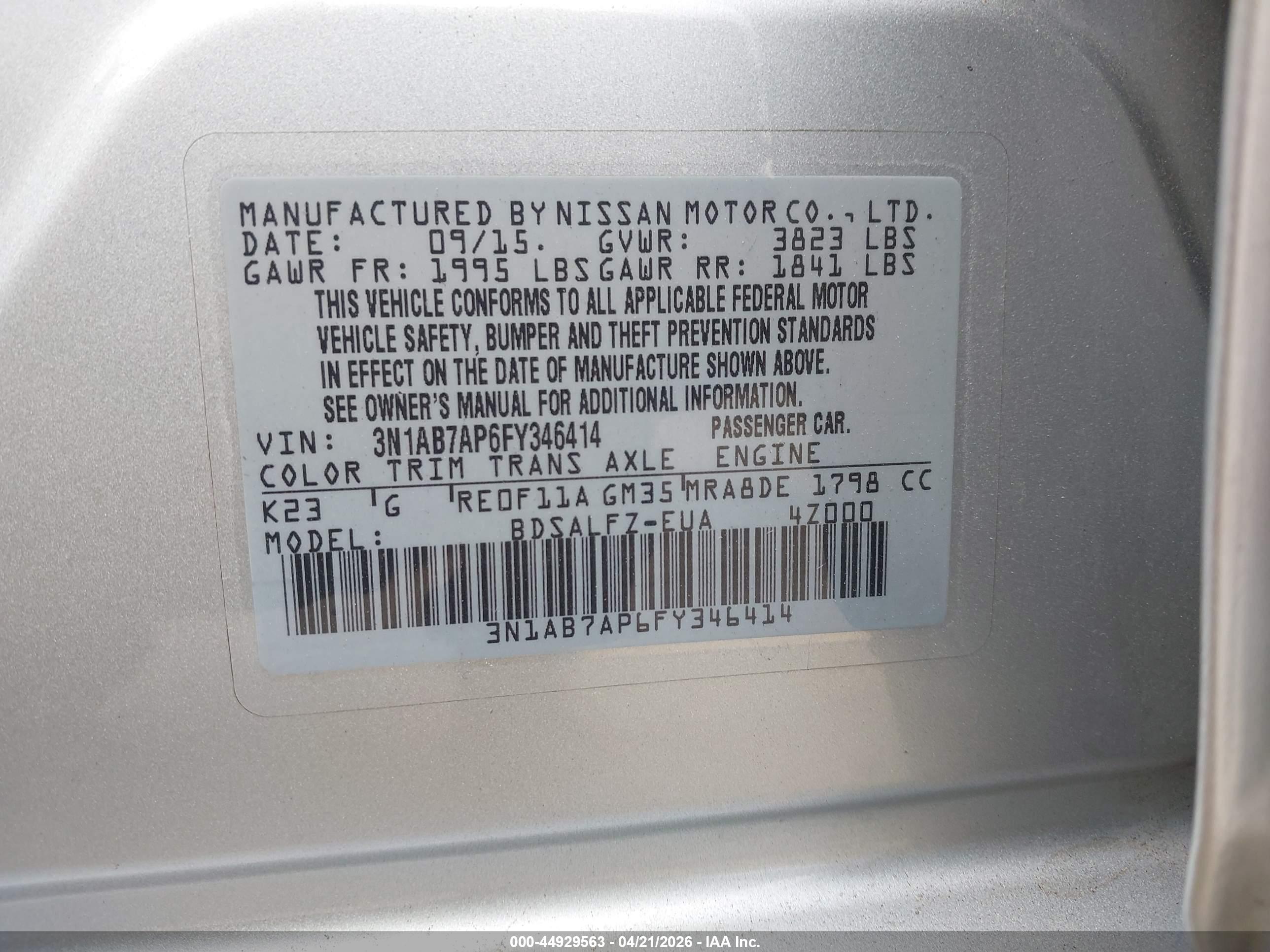 NISSAN SENTRA image 9