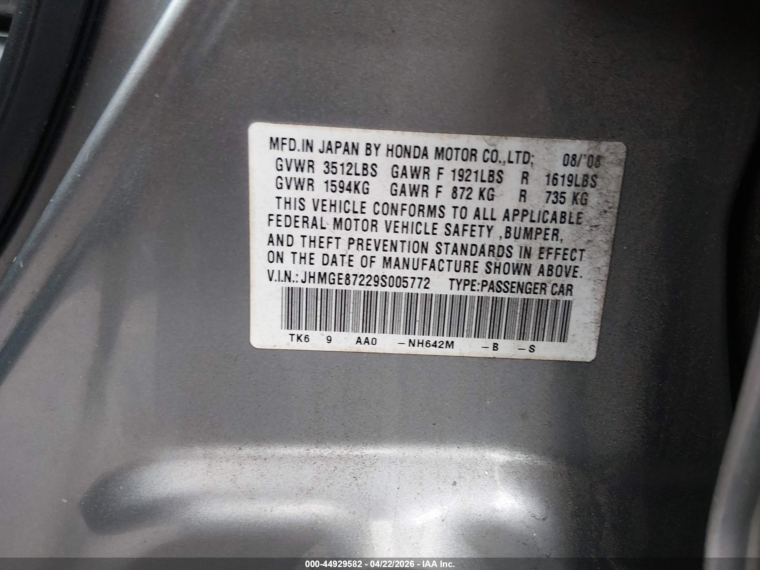 HONDA FIT image 9