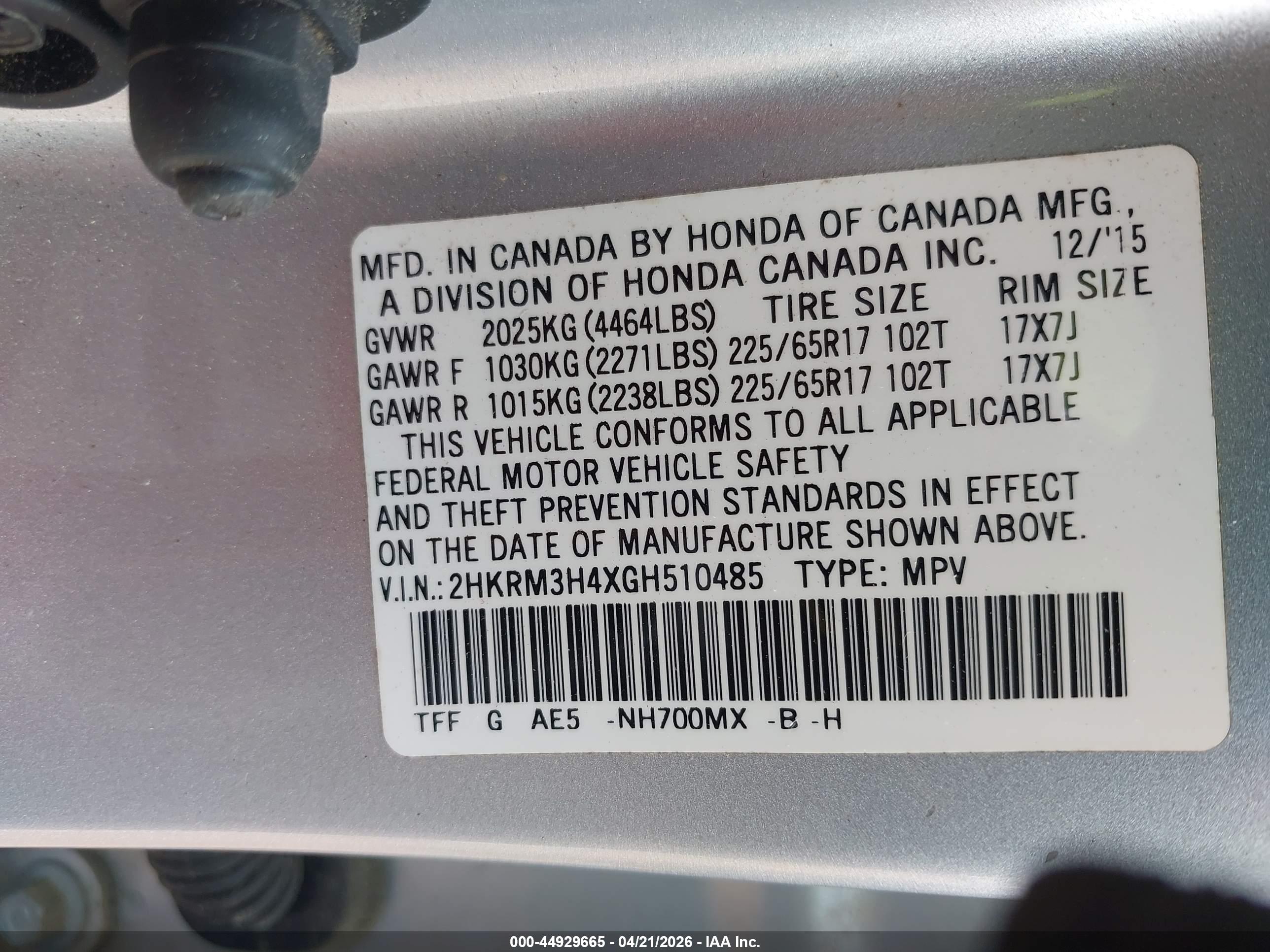 HONDA CR-V image 9