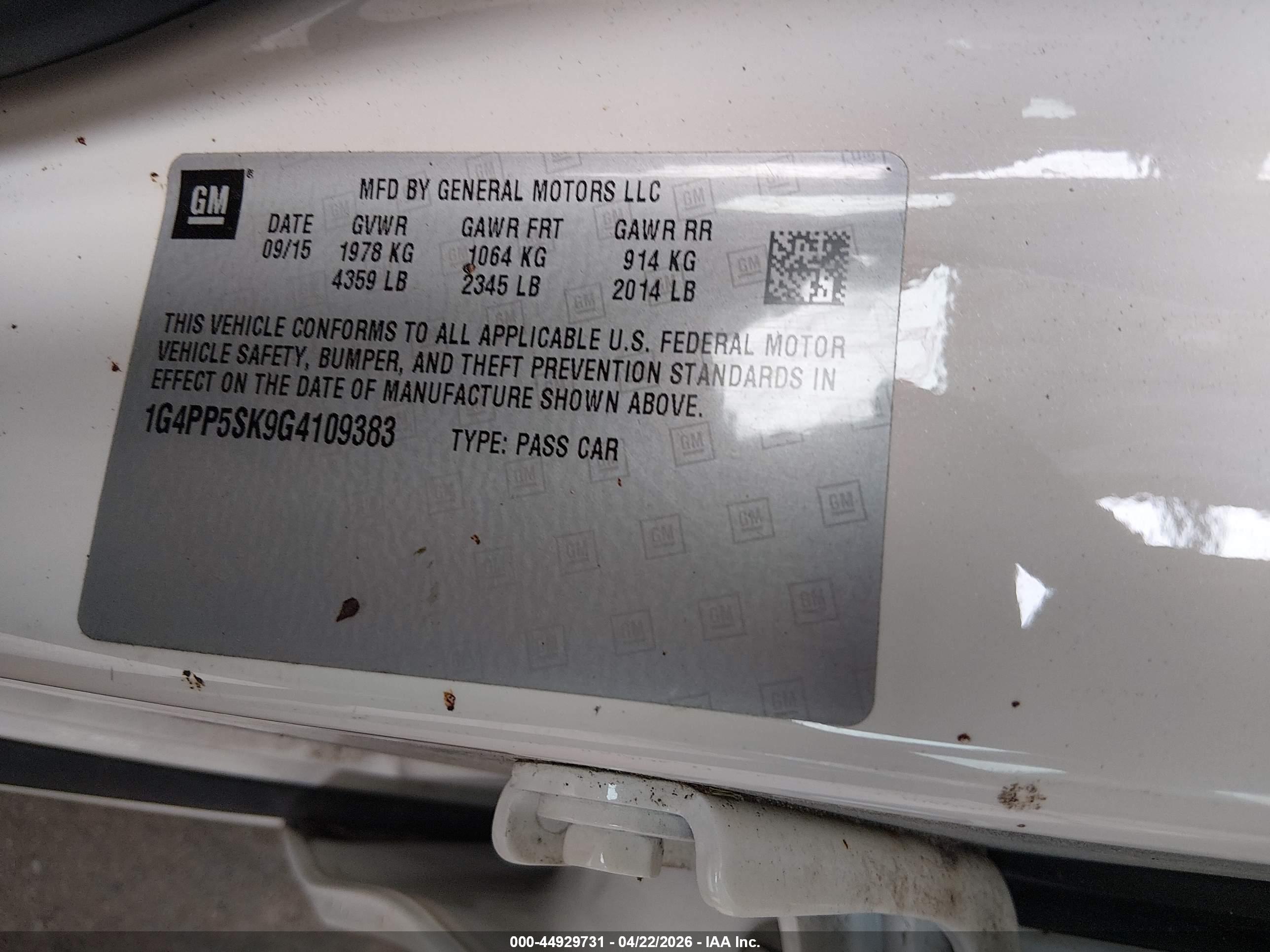 BUICK VERANO image 9
