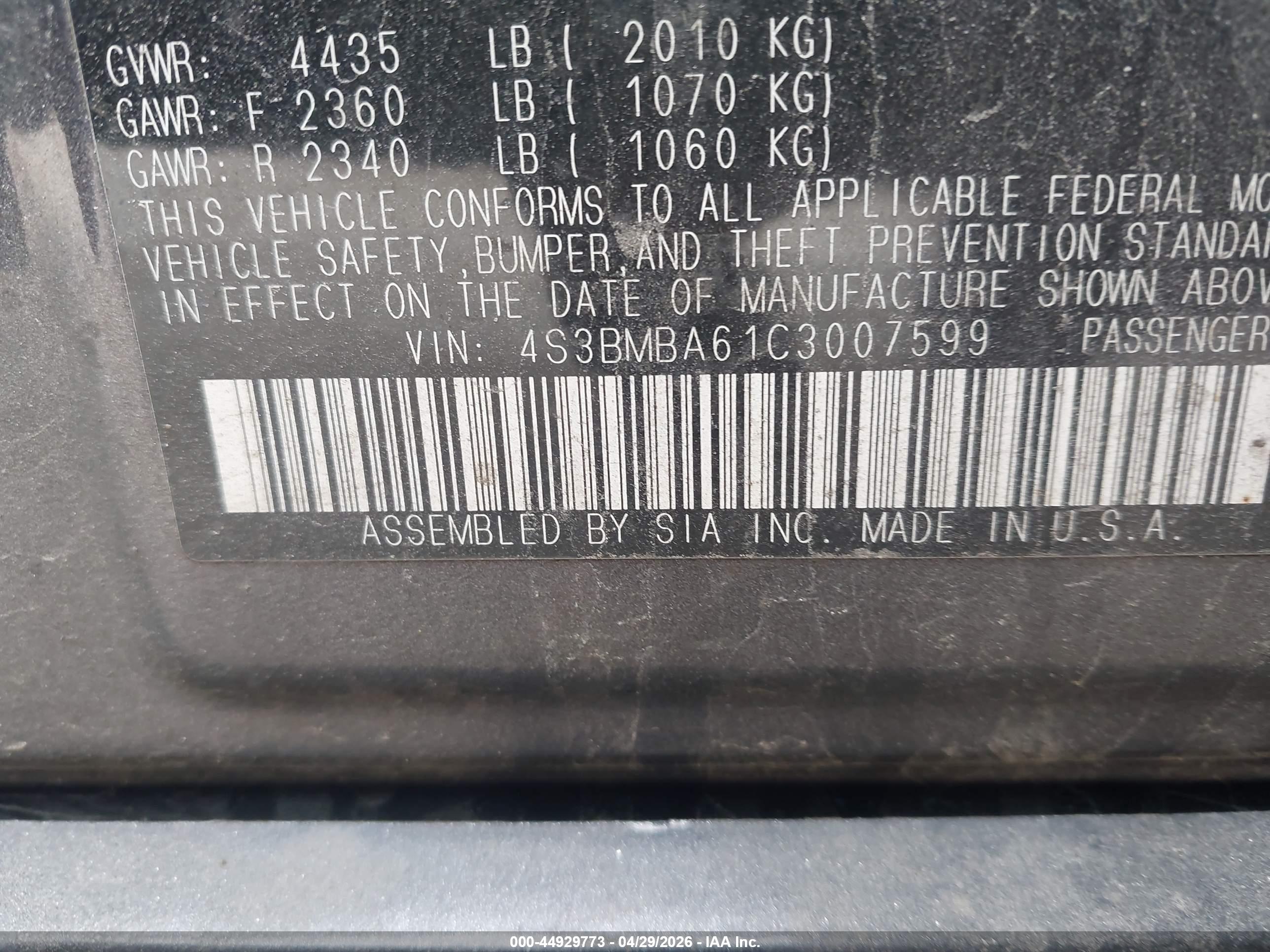 SUBARU LEGACY image 9