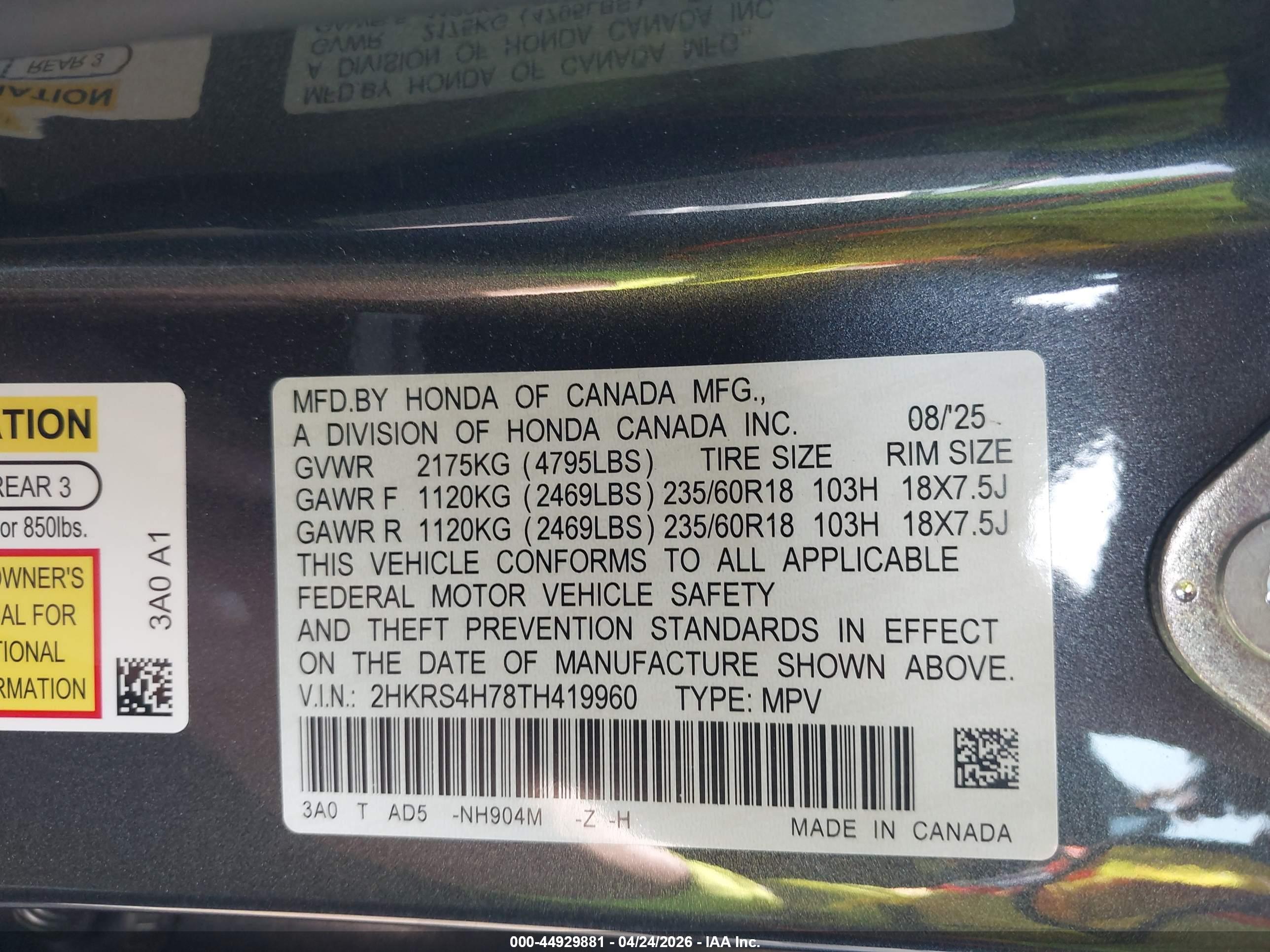 HONDA CR-V image 9