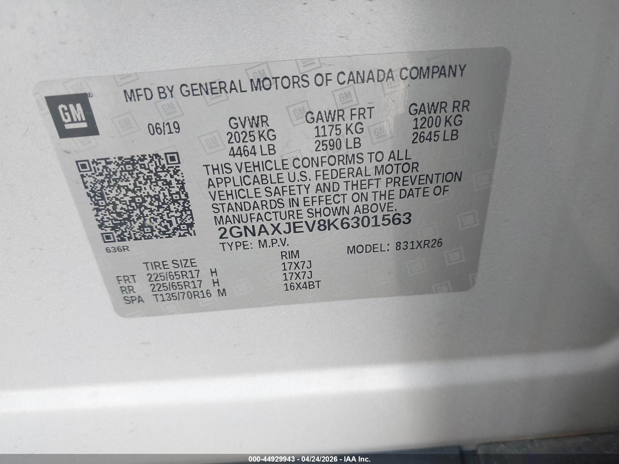 CHEVROLET EQUINOX image 9