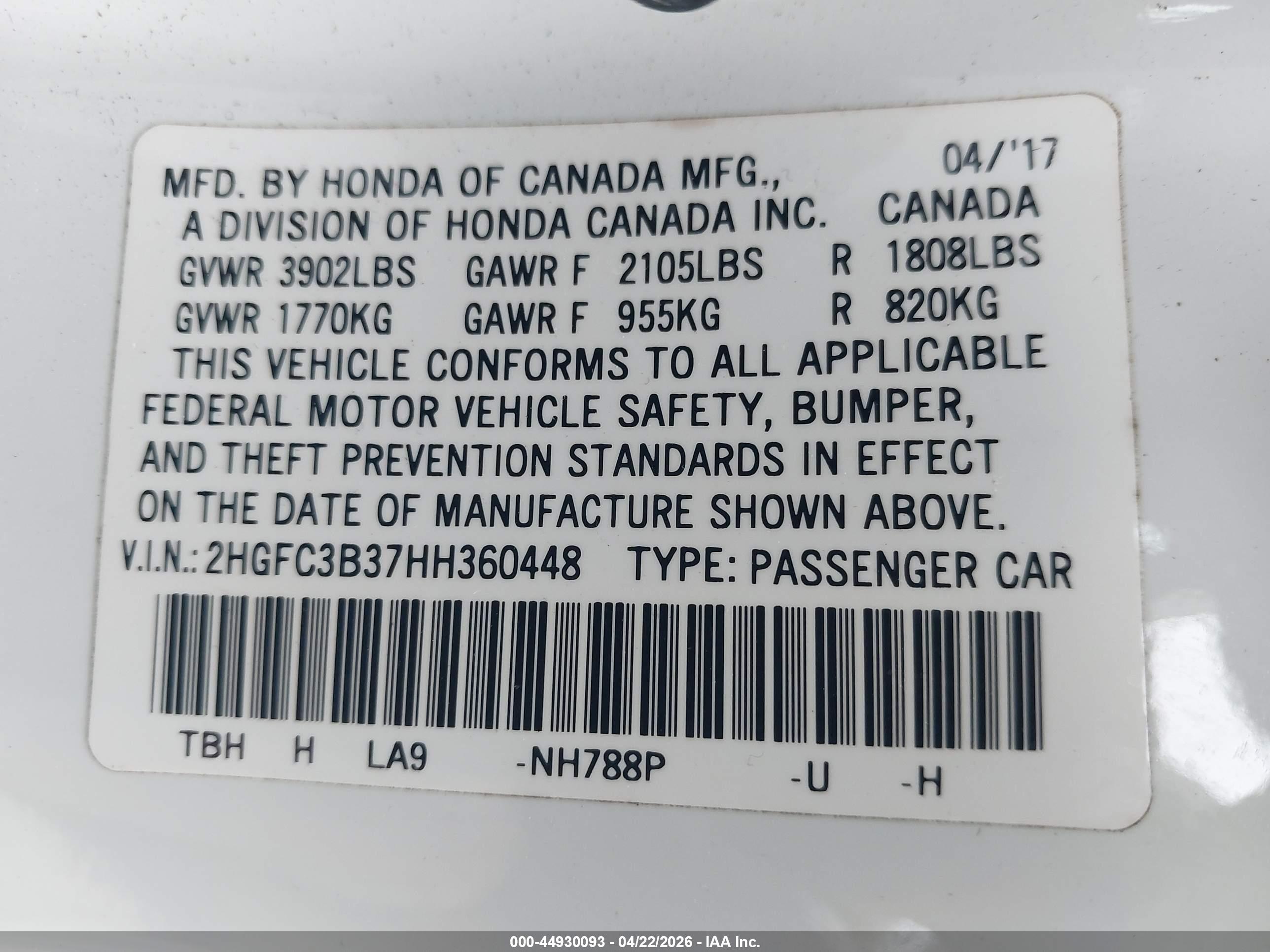 HONDA CIVIC image 9