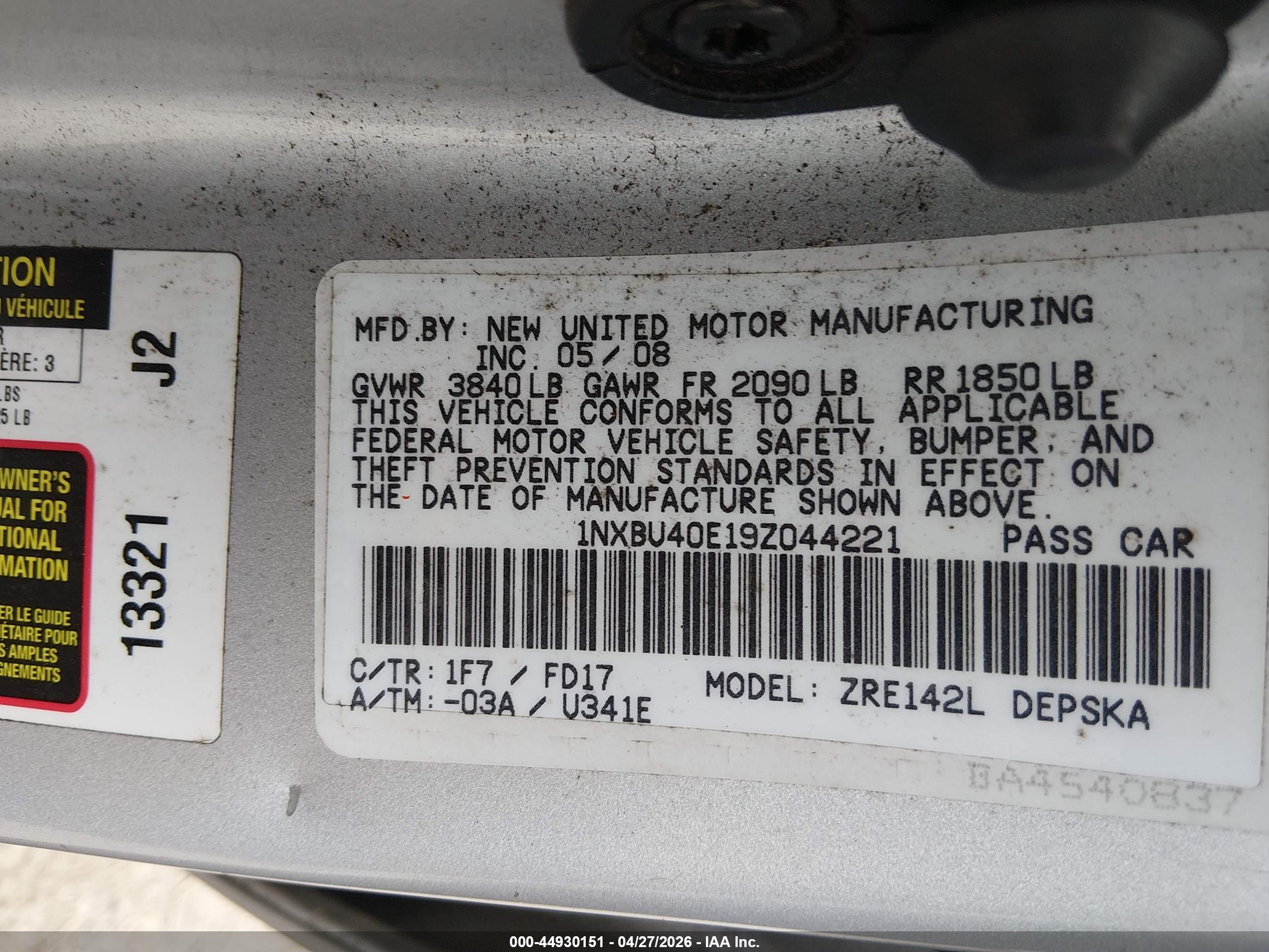 TOYOTA COROLLA image 9