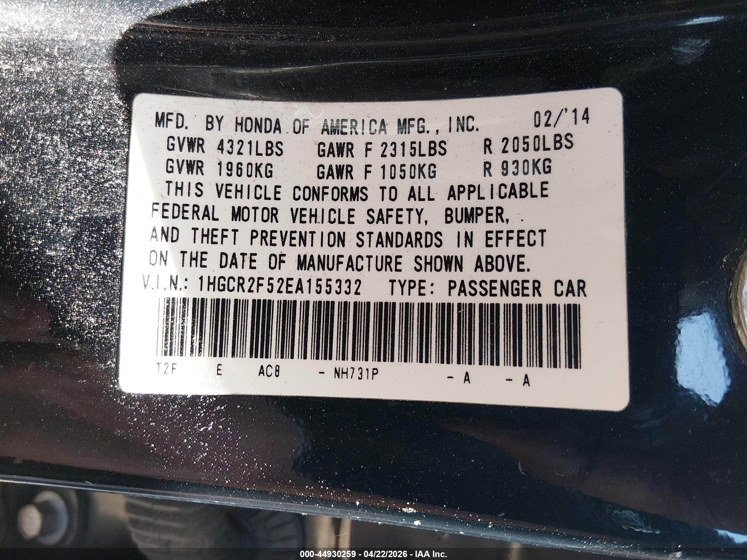 HONDA ACCORD image 9