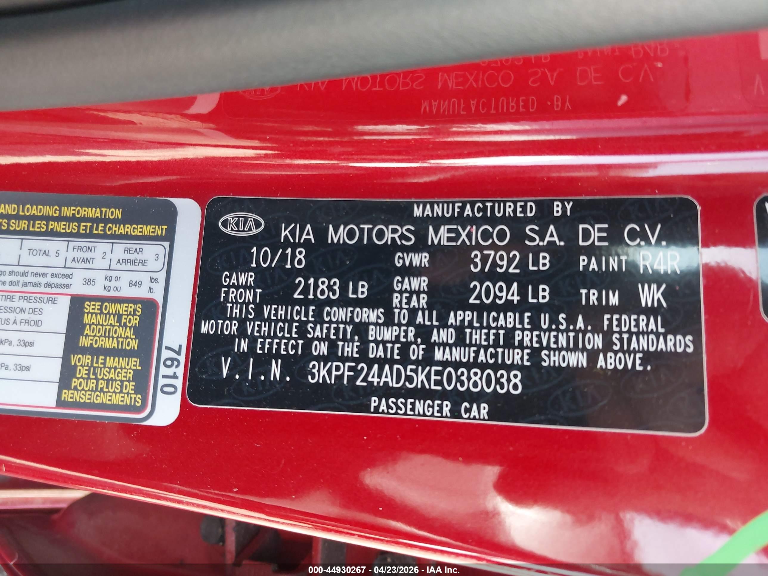KIA FORTE image 9