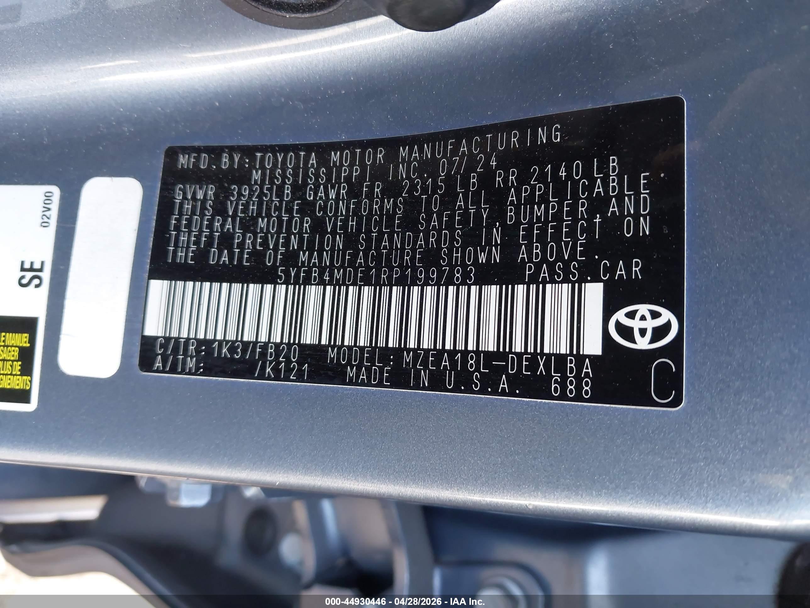 TOYOTA COROLLA image 9