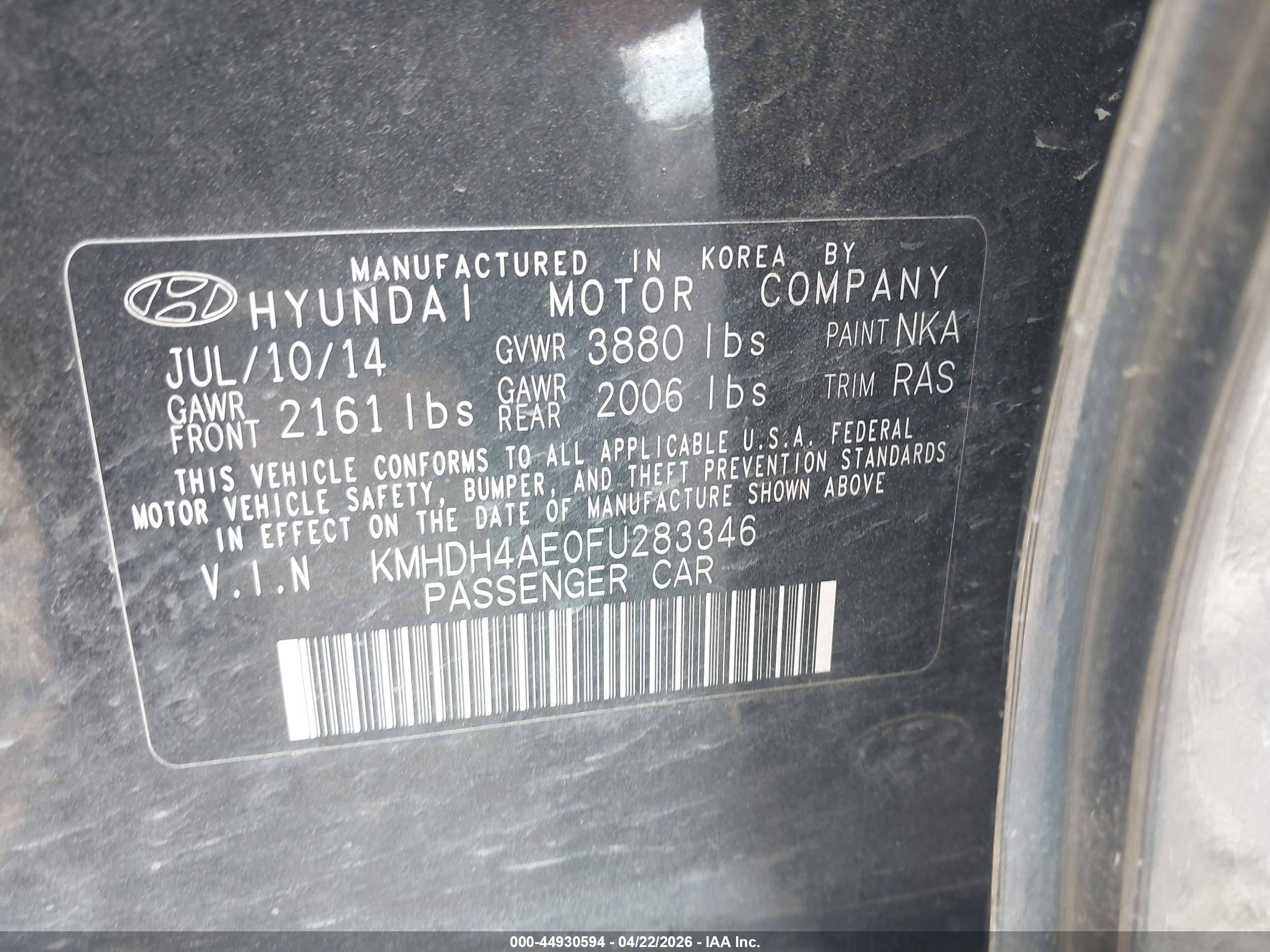 HYUNDAI ELANTRA image 9
