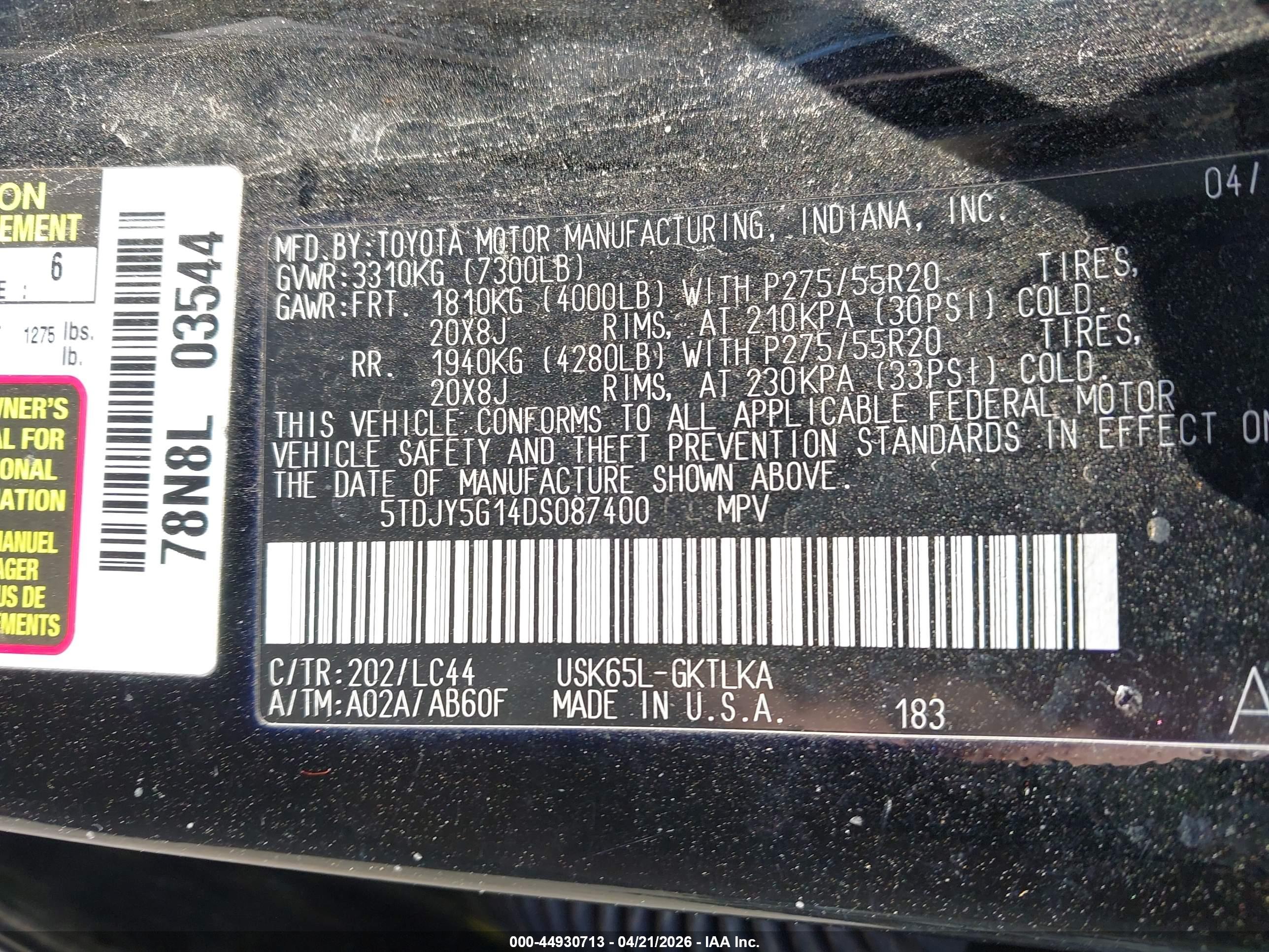 TOYOTA SEQUOIA image 9