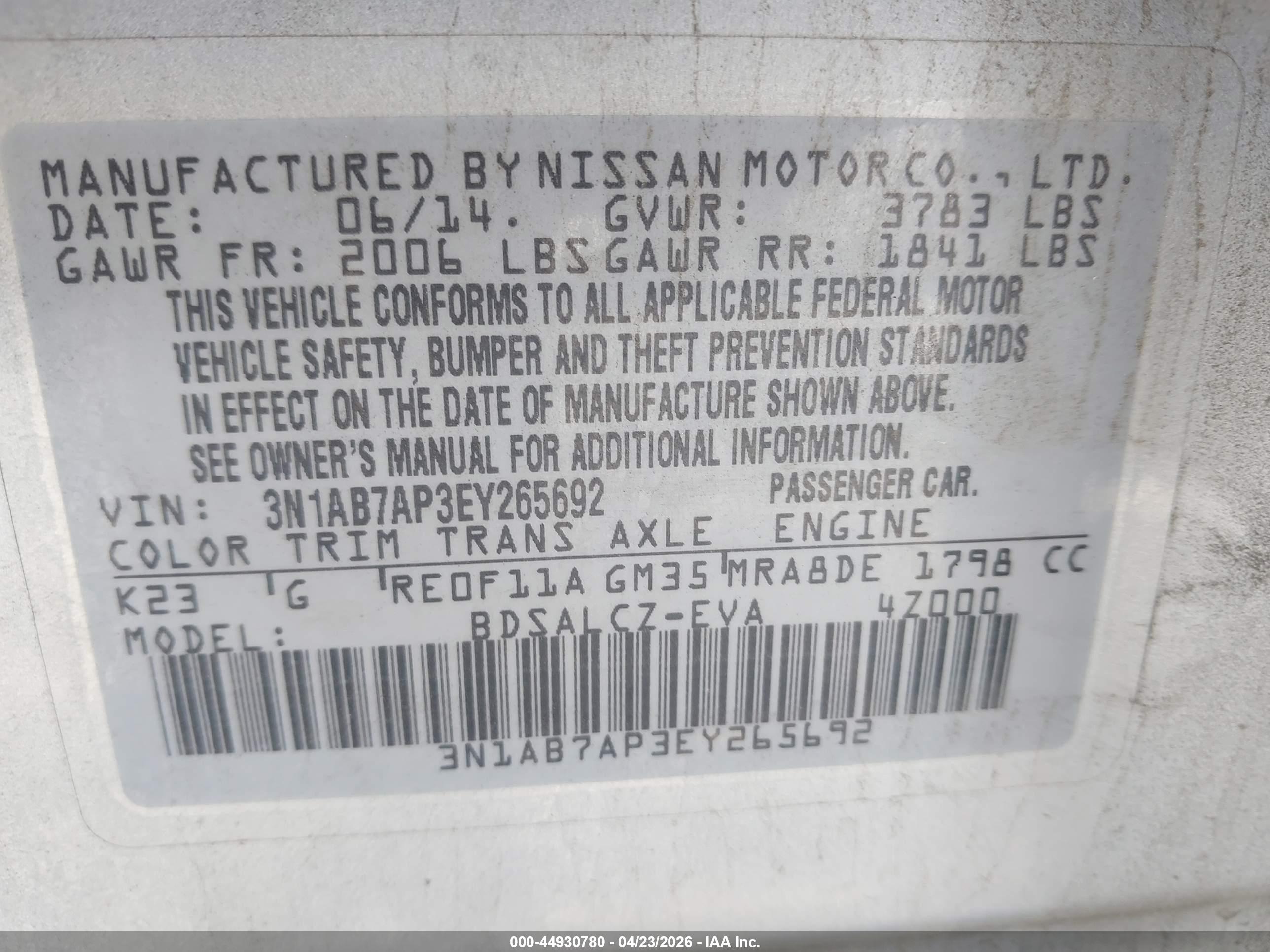 NISSAN SENTRA image 9