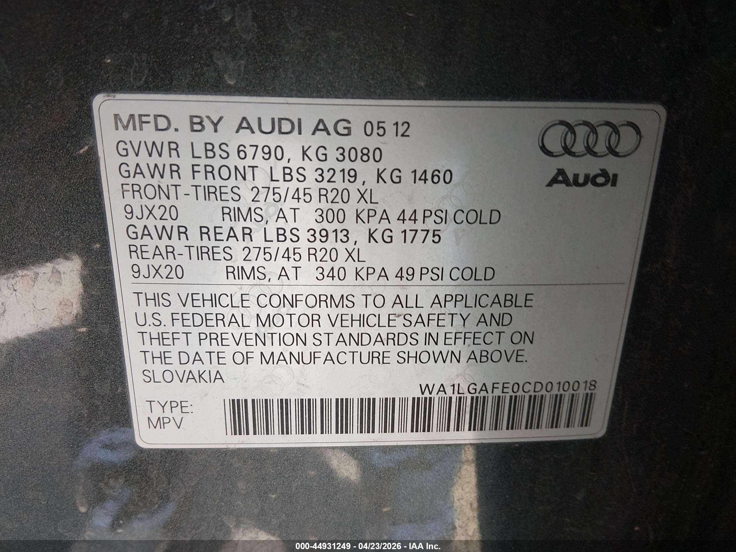 AUDI Q7 image 9