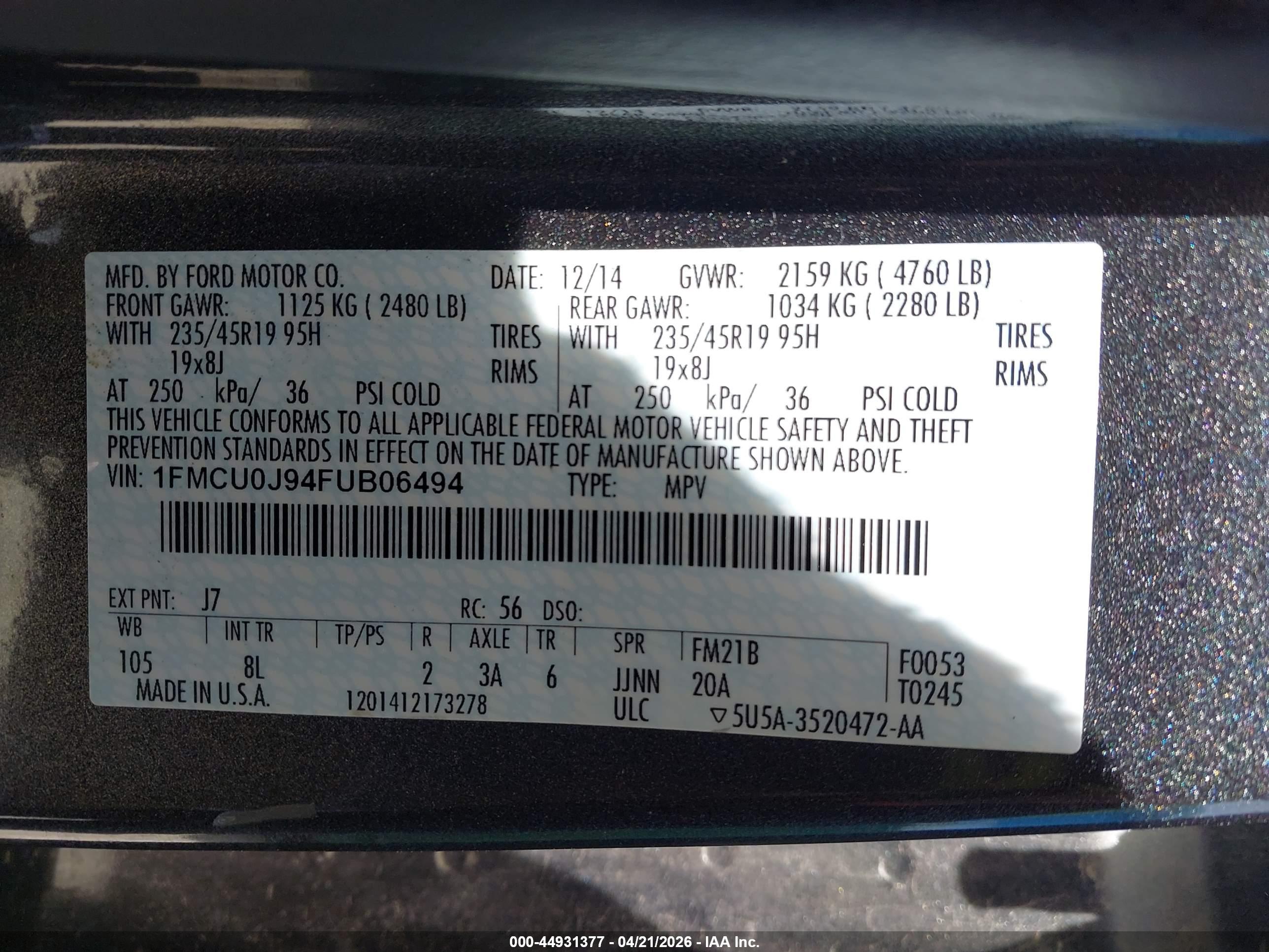 FORD ESCAPE image 9