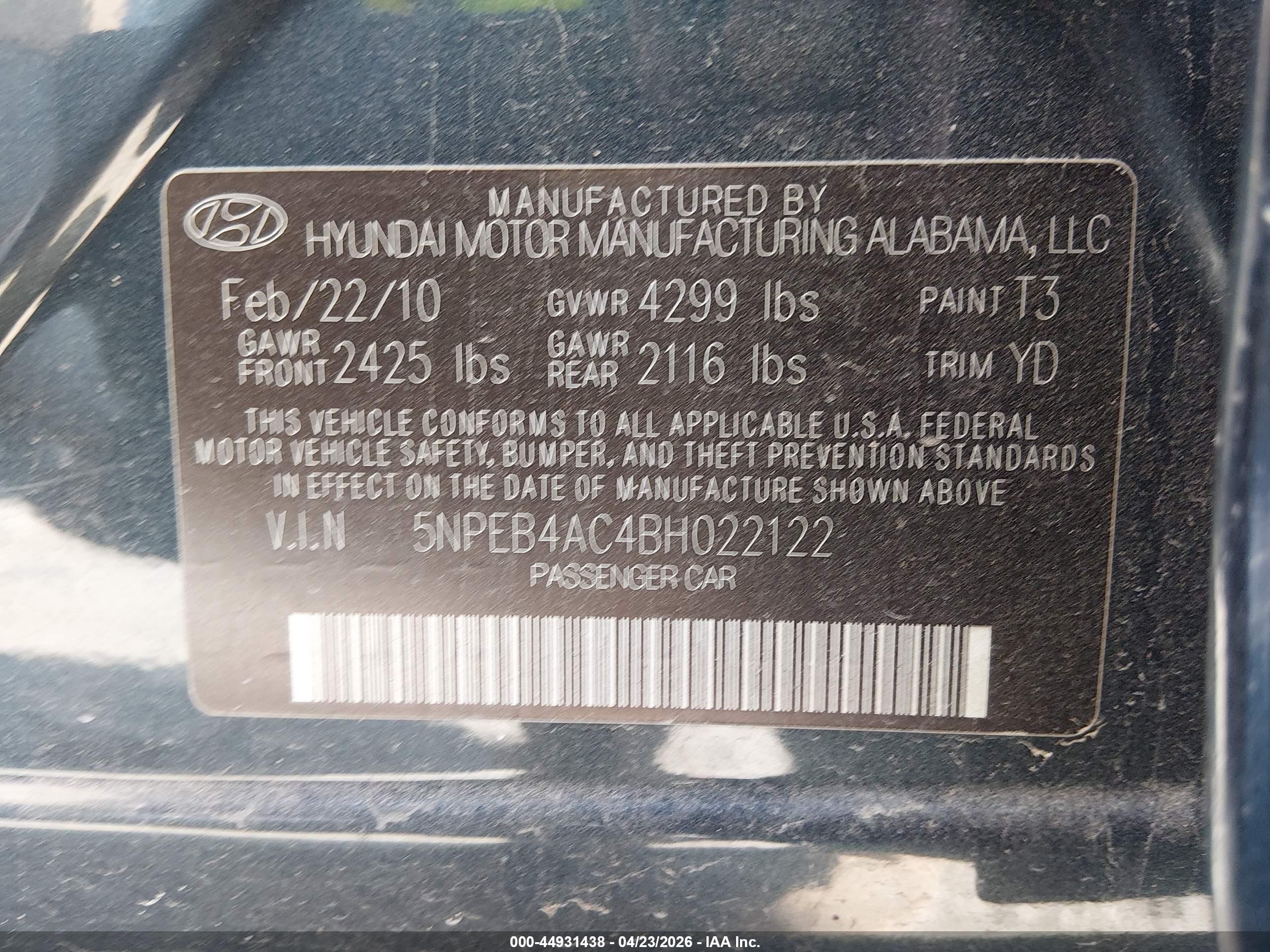 HYUNDAI SONATA image 9
